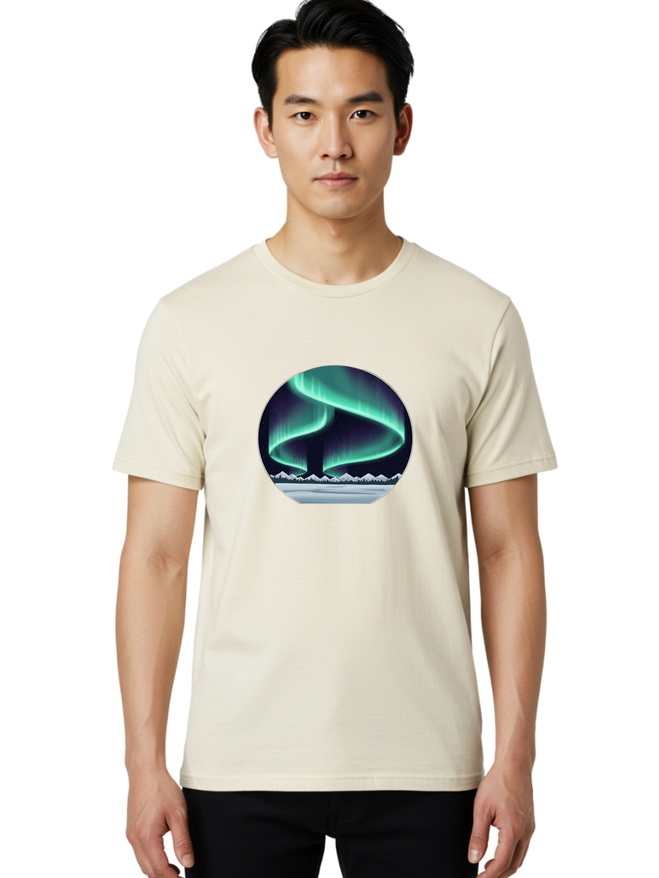 Northern-Lights Men'S Graphic Tee, 100% Cotton, Comfortable Casual Summer Wear, Machine Washable, Vintage Camera, Old Camera, Antique Camera, Black Camera, Classic Photography, Photography Equipment, Nostalgic Device, Film Camera, Camera Art Baj128