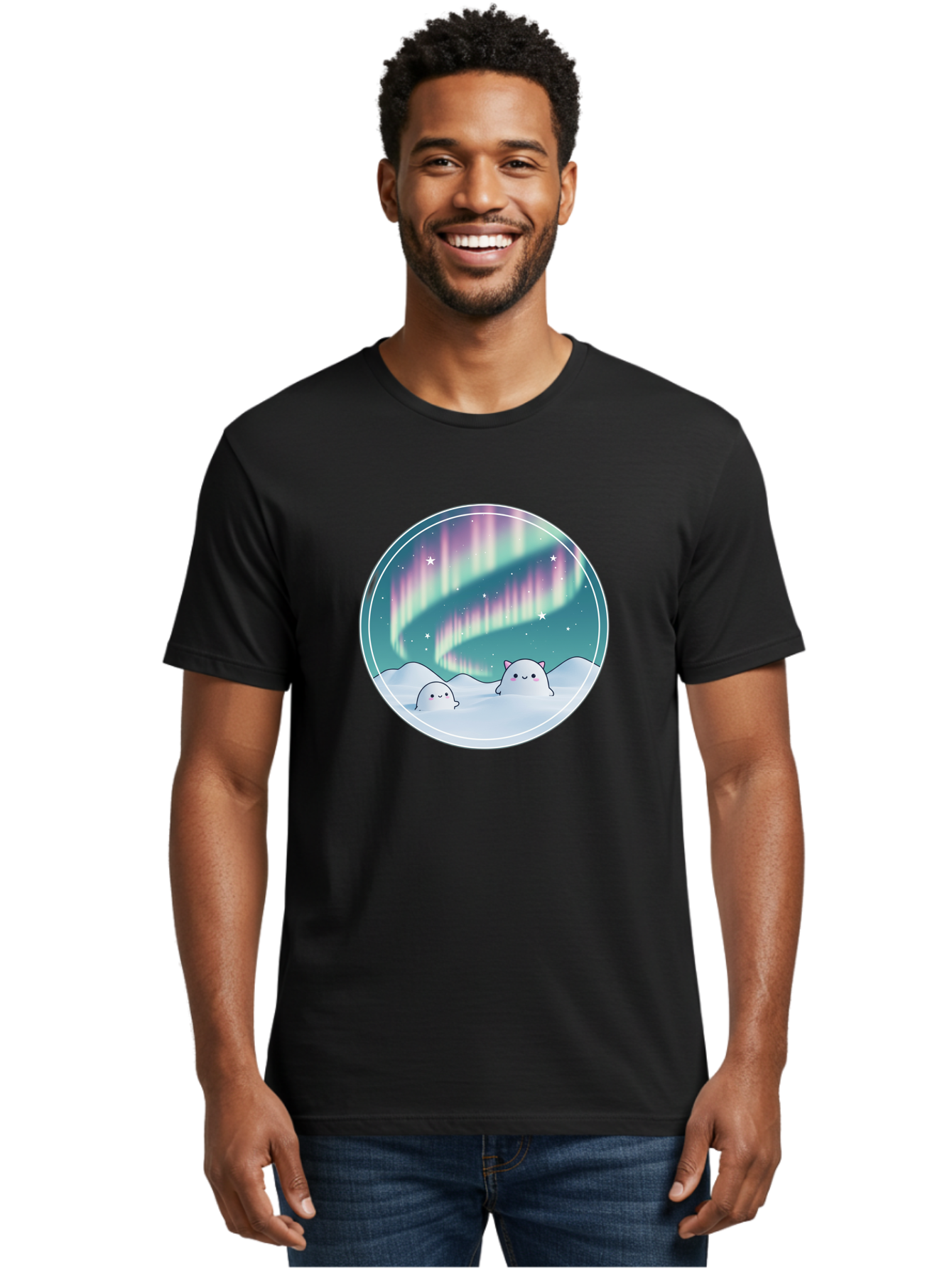 Nyan-Cat-Aurora Men'S Graphic Tee, 100% Cotton, Comfortable Casual Summer Wear, Machine Washable, Vintage Camera, Old Camera, Antique Camera, Black Camera, Classic Photography, Photography Equipment, Nostalgic Device, Film Camera, Camera Art Baj129