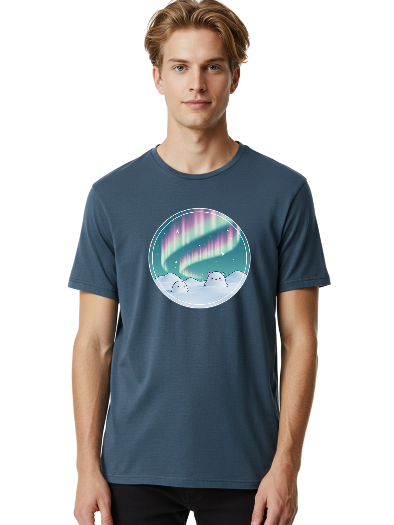 Nyan-Cat-Aurora Men'S Graphic Tee, 100% Cotton, Comfortable Casual Summer Wear, Machine Washable, Vintage Camera, Old Camera, Antique Camera, Black Camera, Classic Photography, Photography Equipment, Nostalgic Device, Film Camera, Camera Art Baj129