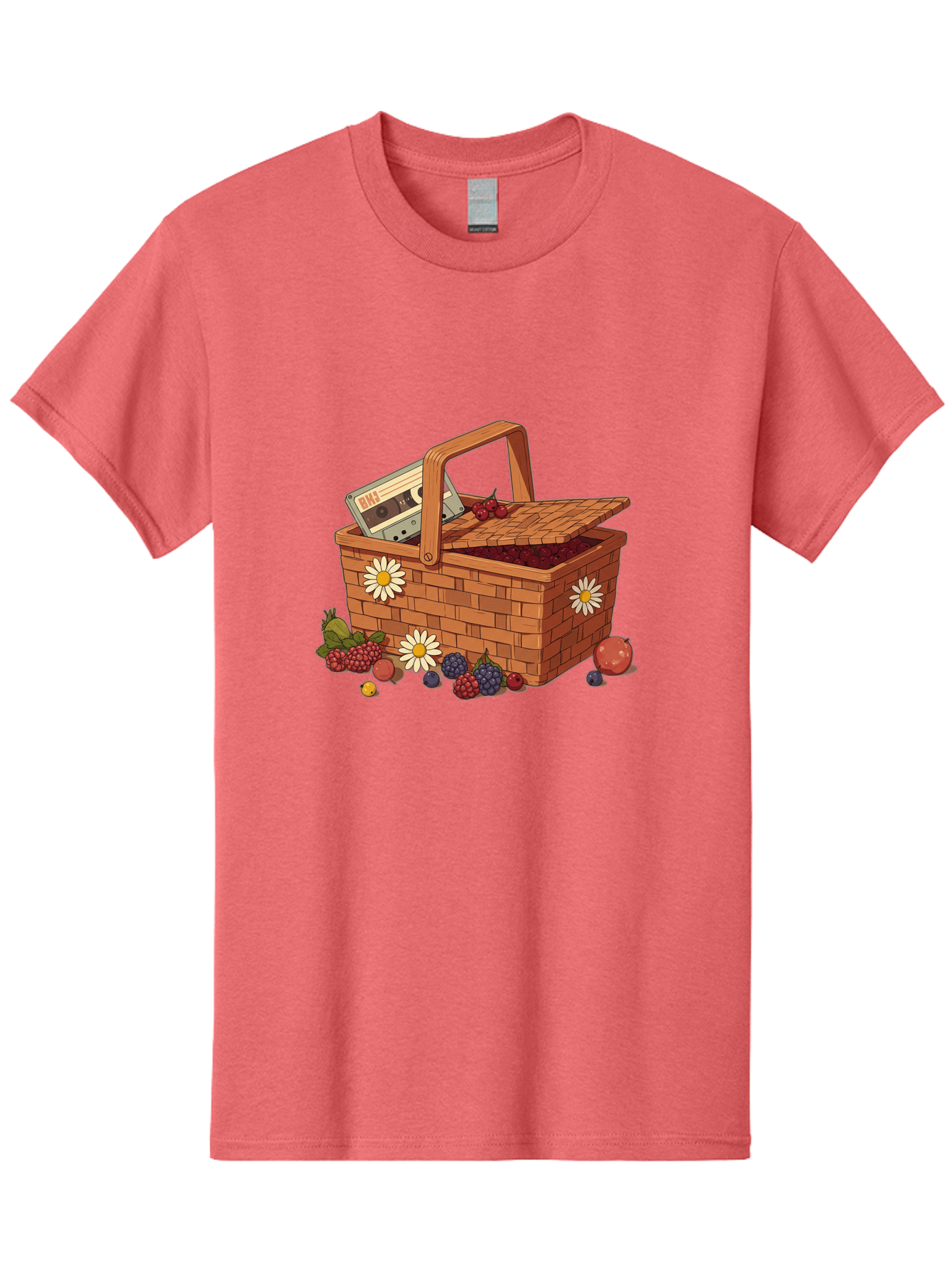 Ohl-Cassette-Picnic-Basket Men'S Graphic Tee, 100% Cotton, Comfortable Casual Summer Wear, Machine Washable, Vintage Camera, Old Camera, Antique Camera, Black Camera, Classic Photography, Photography Equipment, Nostalgic Device, Film Camera, Baj130