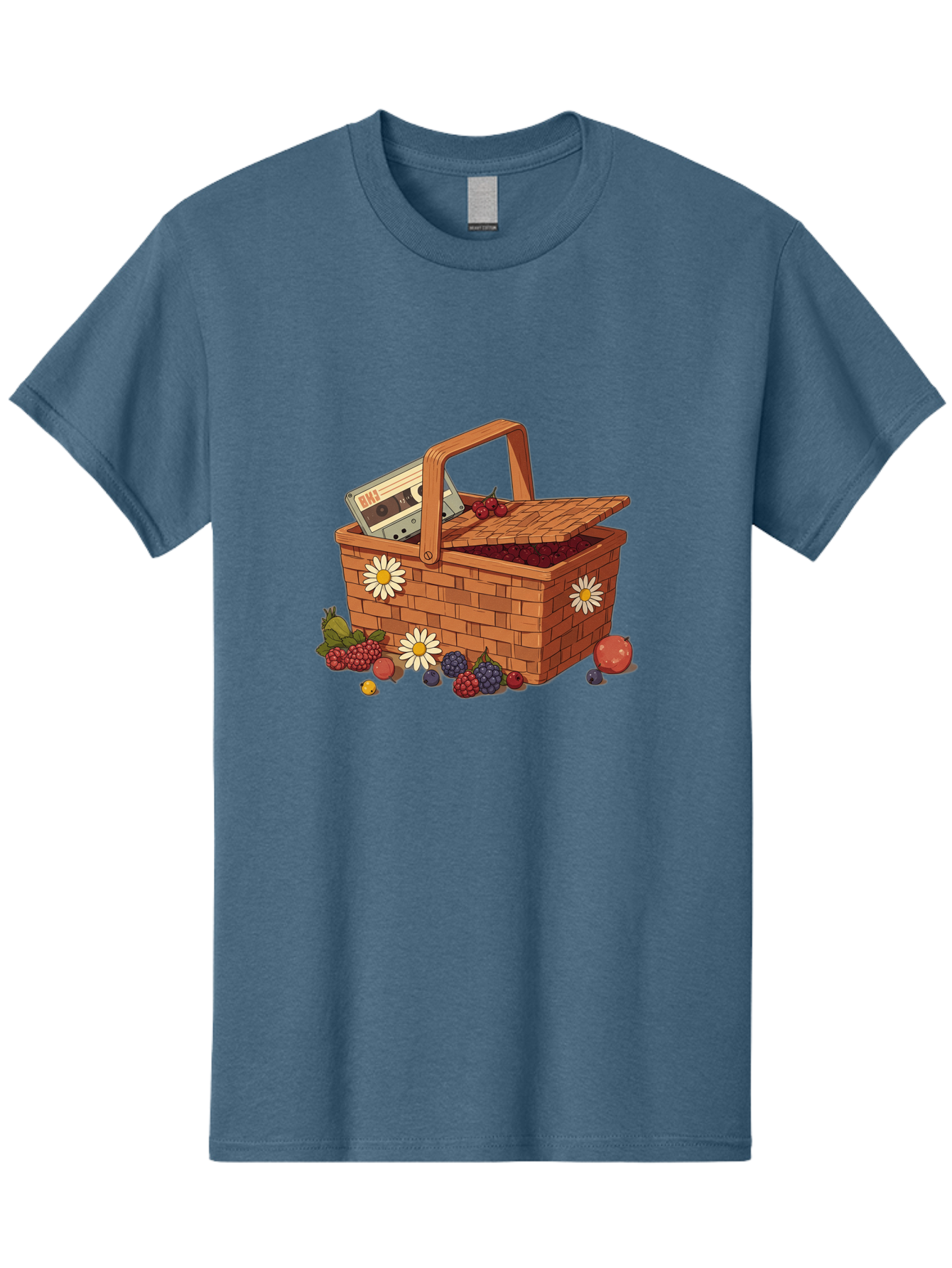 Ohl-Cassette-Picnic-Basket Men'S Graphic Tee, 100% Cotton, Comfortable Casual Summer Wear, Machine Washable, Vintage Camera, Old Camera, Antique Camera, Black Camera, Classic Photography, Photography Equipment, Nostalgic Device, Film Camera, Baj130