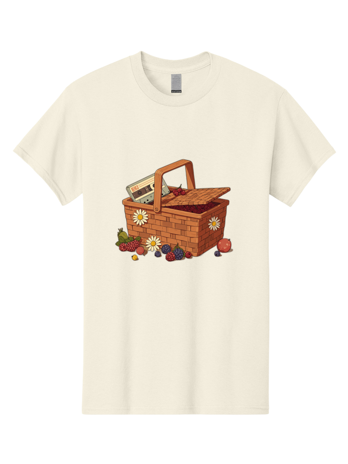 Ohl-Cassette-Picnic-Basket Men'S Graphic Tee, 100% Cotton, Comfortable Casual Summer Wear, Machine Washable, Vintage Camera, Old Camera, Antique Camera, Black Camera, Classic Photography, Photography Equipment, Nostalgic Device, Film Camera, Baj130