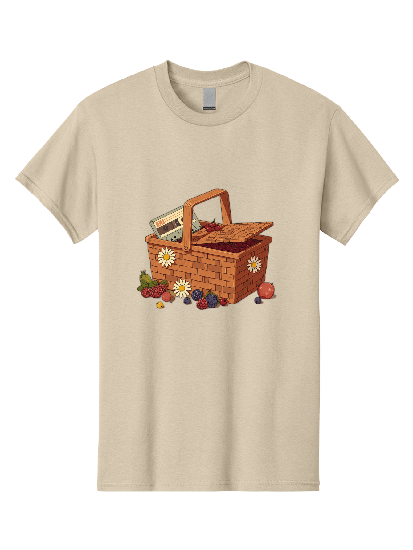 Ohl-Cassette-Picnic-Basket Men'S Graphic Tee, 100% Cotton, Comfortable Casual Summer Wear, Machine Washable, Vintage Camera, Old Camera, Antique Camera, Black Camera, Classic Photography, Photography Equipment, Nostalgic Device, Film Camera, Baj130