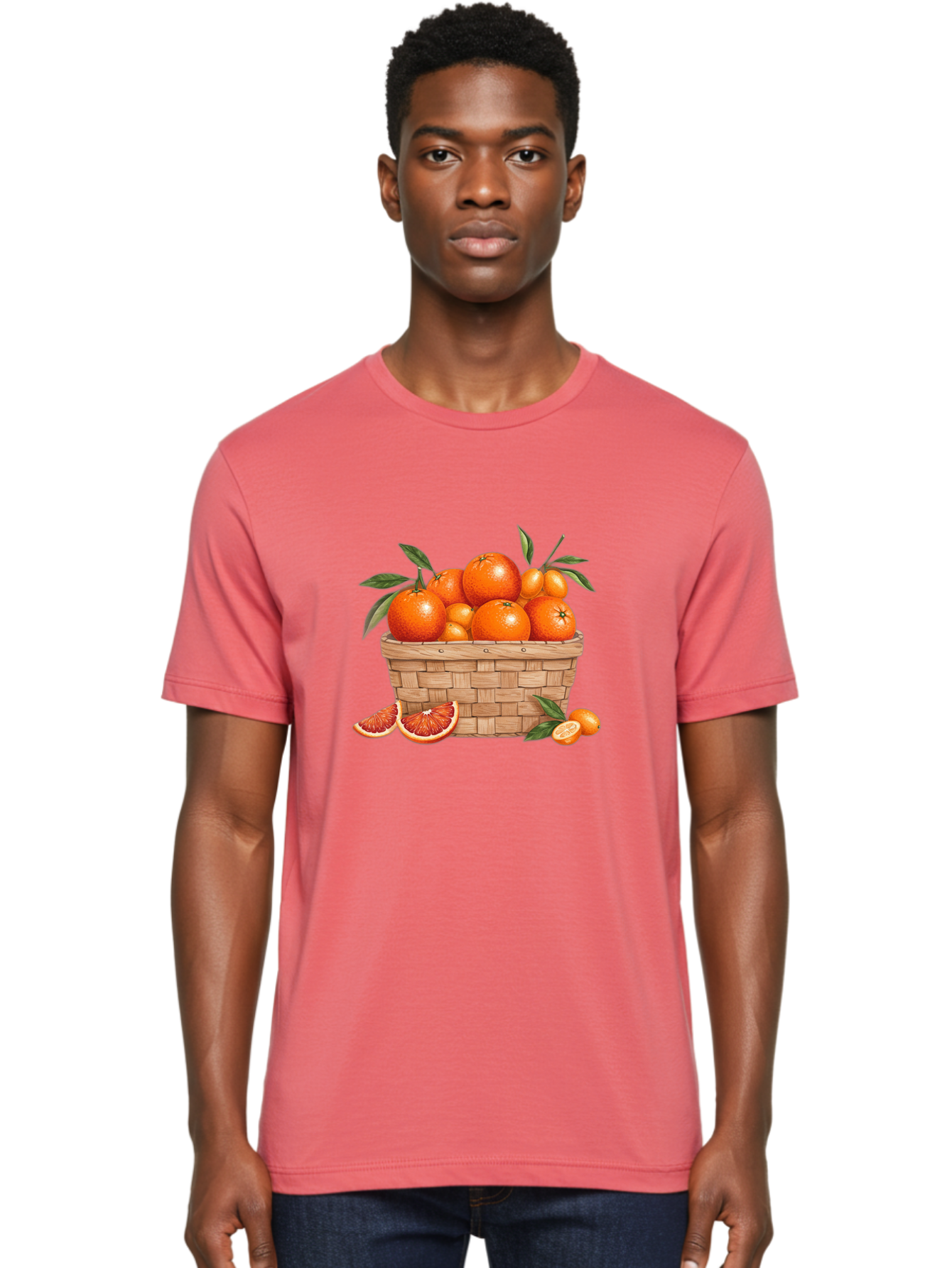 Oranges-In-Basket Men'S Graphic Tee, 100% Cotton, Comfortable Casual Summer Wear, Machine Washable, Vintage Camera, Old Camera, Antique Camera, Black Camera, Classic Photography, Photography Equipment, Nostalgic Device, Film Camera, Camera Art Baj132
