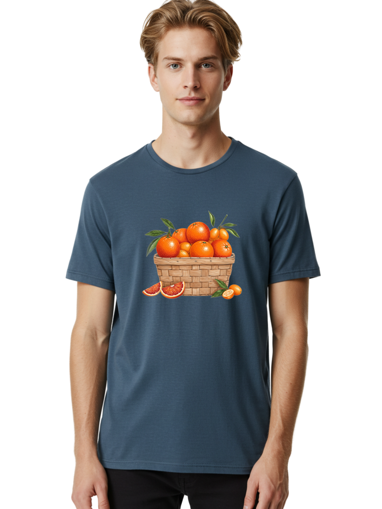 Oranges-In-Basket Men'S Graphic Tee, 100% Cotton, Comfortable Casual Summer Wear, Machine Washable, Vintage Camera, Old Camera, Antique Camera, Black Camera, Classic Photography, Photography Equipment, Nostalgic Device, Film Camera, Camera Art Baj132
