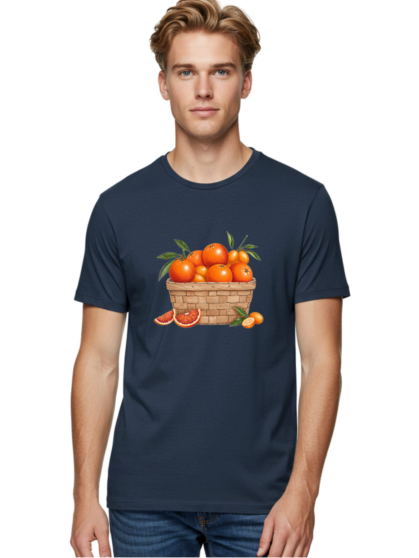 Oranges-In-Basket Men'S Graphic Tee, 100% Cotton, Comfortable Casual Summer Wear, Machine Washable, Vintage Camera, Old Camera, Antique Camera, Black Camera, Classic Photography, Photography Equipment, Nostalgic Device, Film Camera, Camera Art Baj132
