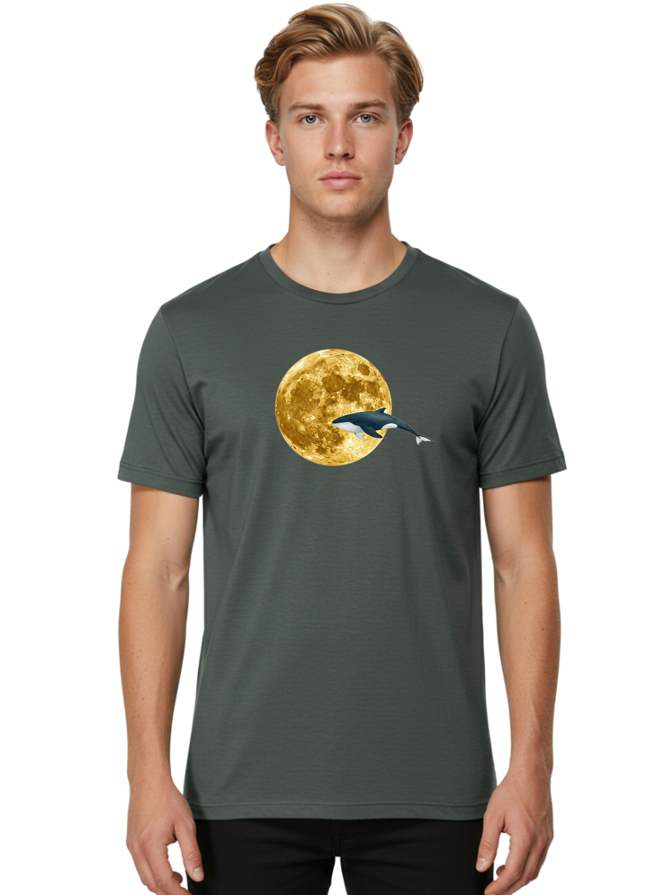 Orca-Jumping-Over-Moon Men'S Graphic Tee, 100% Cotton, Comfortable Casual Summer Wear, Machine Washable, Vintage Camera, Old Camera, Antique Camera, Black Camera, Classic Photography, Photography Equipment, Nostalgic Device, Film Camera, Baj133