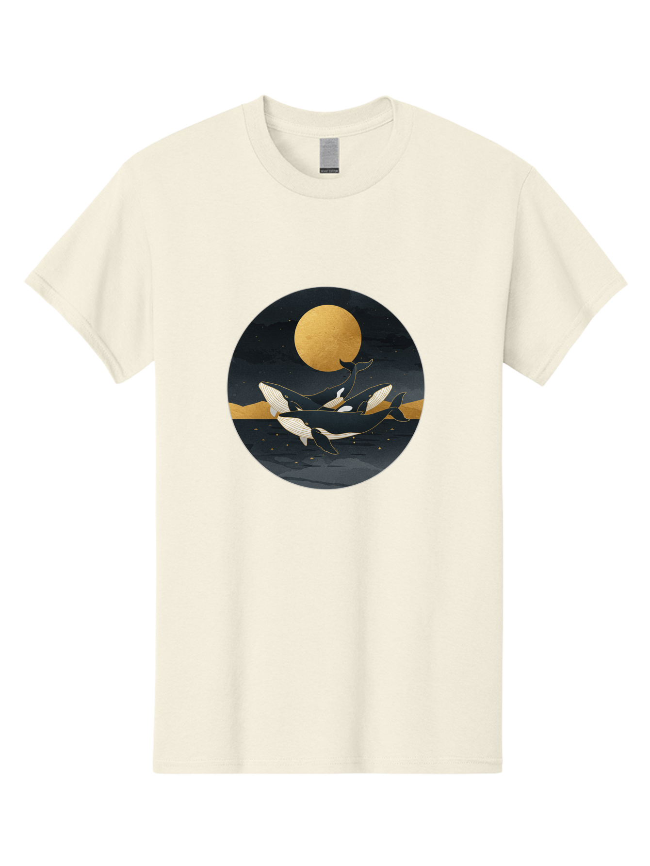 Orca-Whales-Under-Moon Men'S Graphic Tee, 100% Cotton, Comfortable Casual Summer Wear, Machine Washable, Vintage Camera, Old Camera, Antique Camera, Black Camera, Classic Photography, Photography Equipment, Nostalgic Device, Film Camera, Baj135