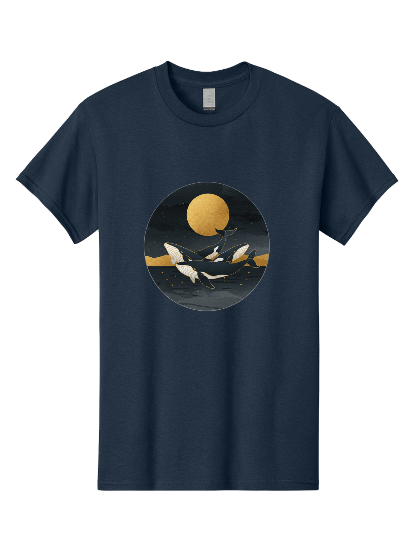 Orca-Whales-Under-Moon Men'S Graphic Tee, 100% Cotton, Comfortable Casual Summer Wear, Machine Washable, Vintage Camera, Old Camera, Antique Camera, Black Camera, Classic Photography, Photography Equipment, Nostalgic Device, Film Camera, Baj135