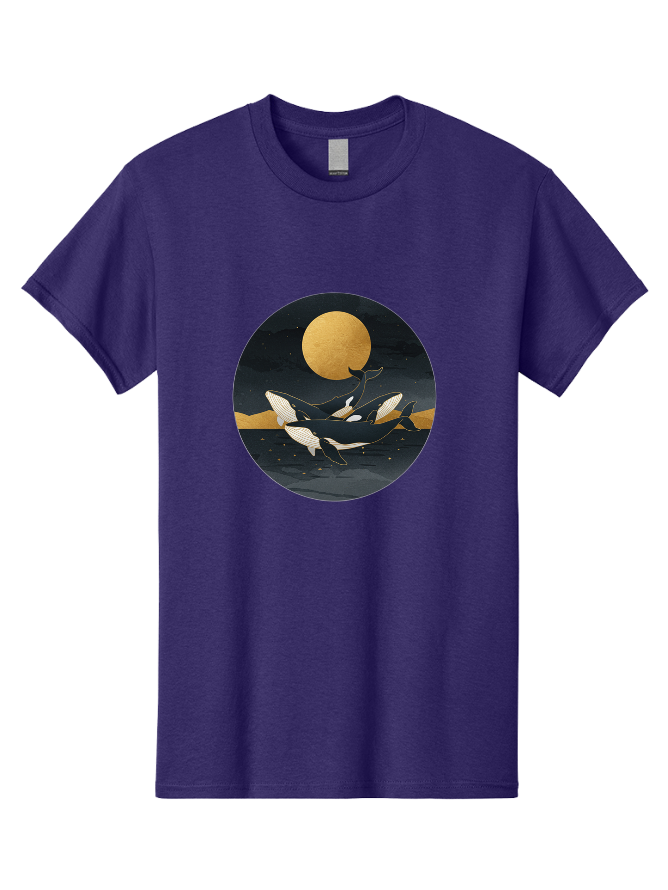 Orca-Whales-Under-Moon Men'S Graphic Tee, 100% Cotton, Comfortable Casual Summer Wear, Machine Washable, Vintage Camera, Old Camera, Antique Camera, Black Camera, Classic Photography, Photography Equipment, Nostalgic Device, Film Camera, Baj135