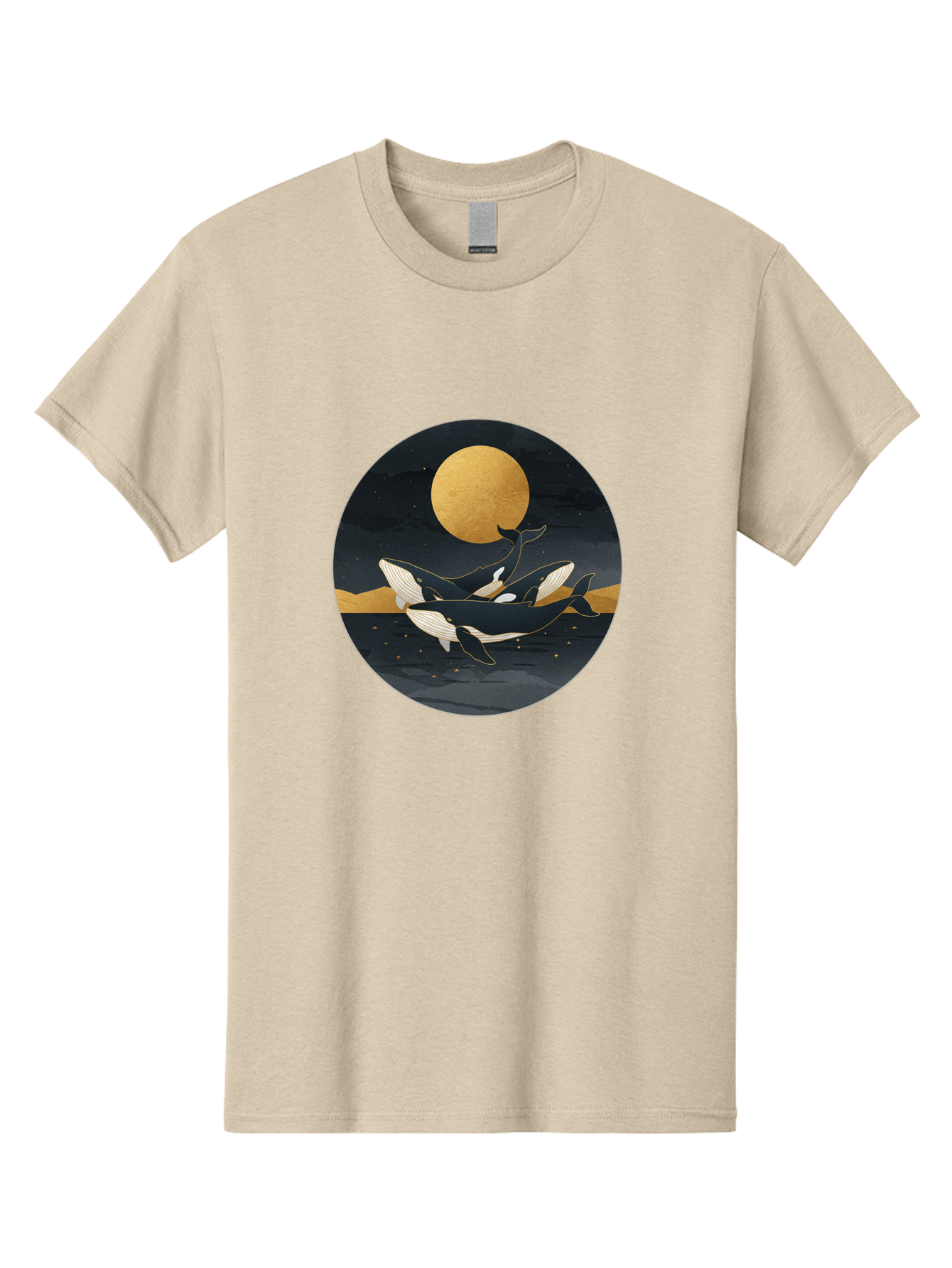 Orca-Whales-Under-Moon Men'S Graphic Tee, 100% Cotton, Comfortable Casual Summer Wear, Machine Washable, Vintage Camera, Old Camera, Antique Camera, Black Camera, Classic Photography, Photography Equipment, Nostalgic Device, Film Camera, Baj135