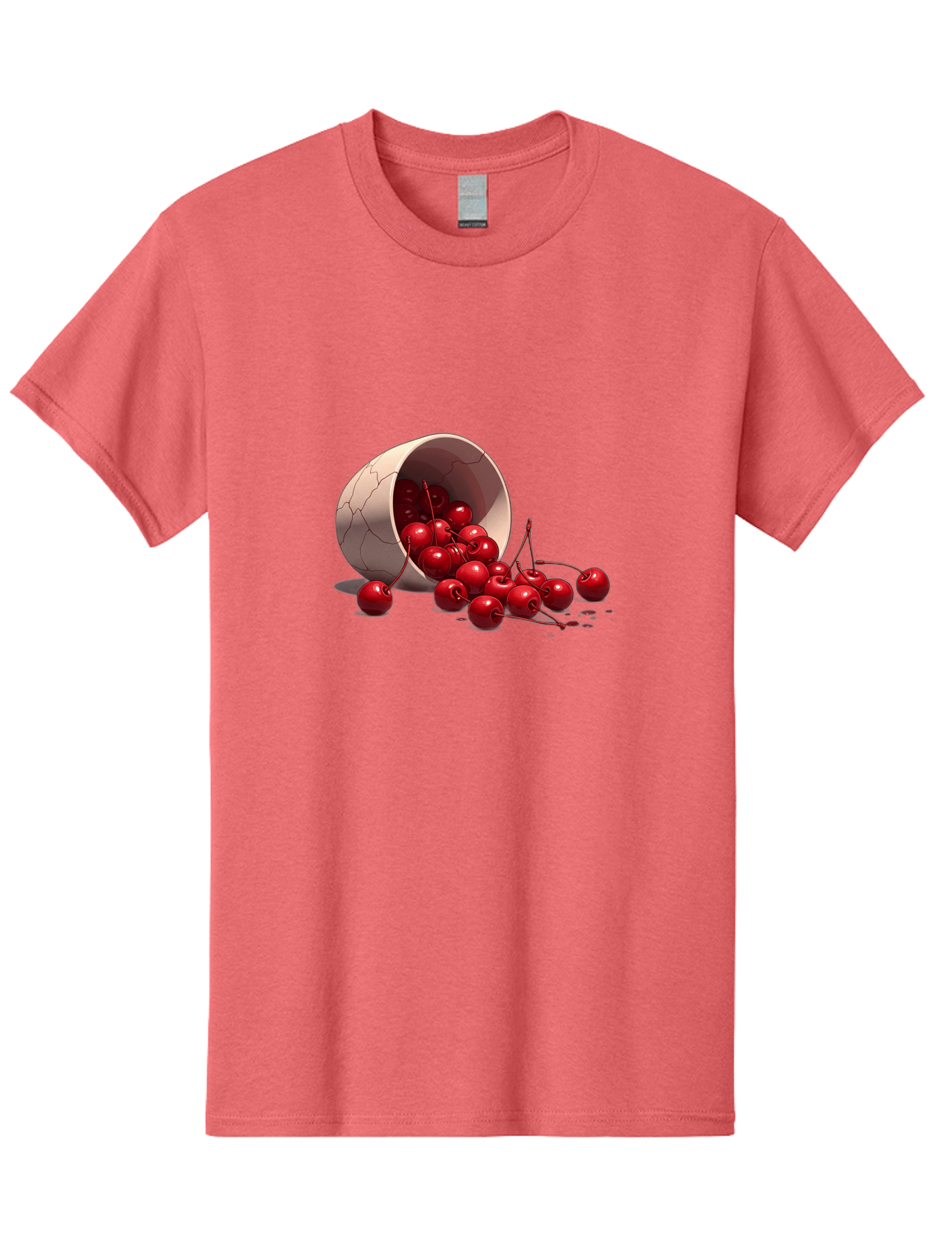 Overturned-Cup-Of-Cherries Men'S Graphic Tee, 100% Cotton, Comfortable Casual Summer Wear, Machine Washable, Vintage Camera, Old Camera, Antique Camera, Black Camera, Classic Photography, Photography Equipment, Nostalgic Device, Film Camera, Baj139