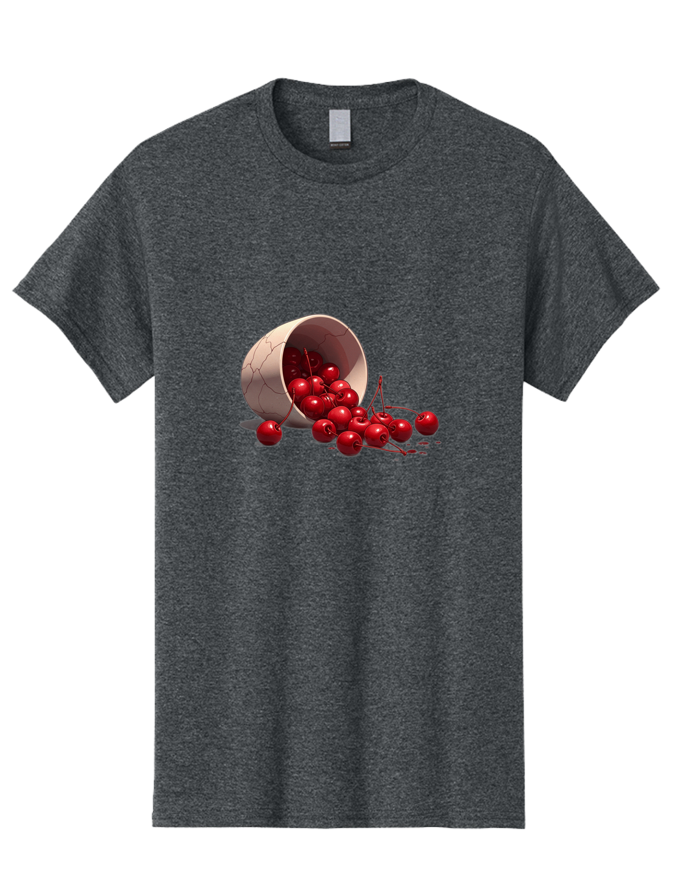 Overturned-Cup-Of-Cherries Men'S Graphic Tee, 100% Cotton, Comfortable Casual Summer Wear, Machine Washable, Vintage Camera, Old Camera, Antique Camera, Black Camera, Classic Photography, Photography Equipment, Nostalgic Device, Film Camera, Baj139