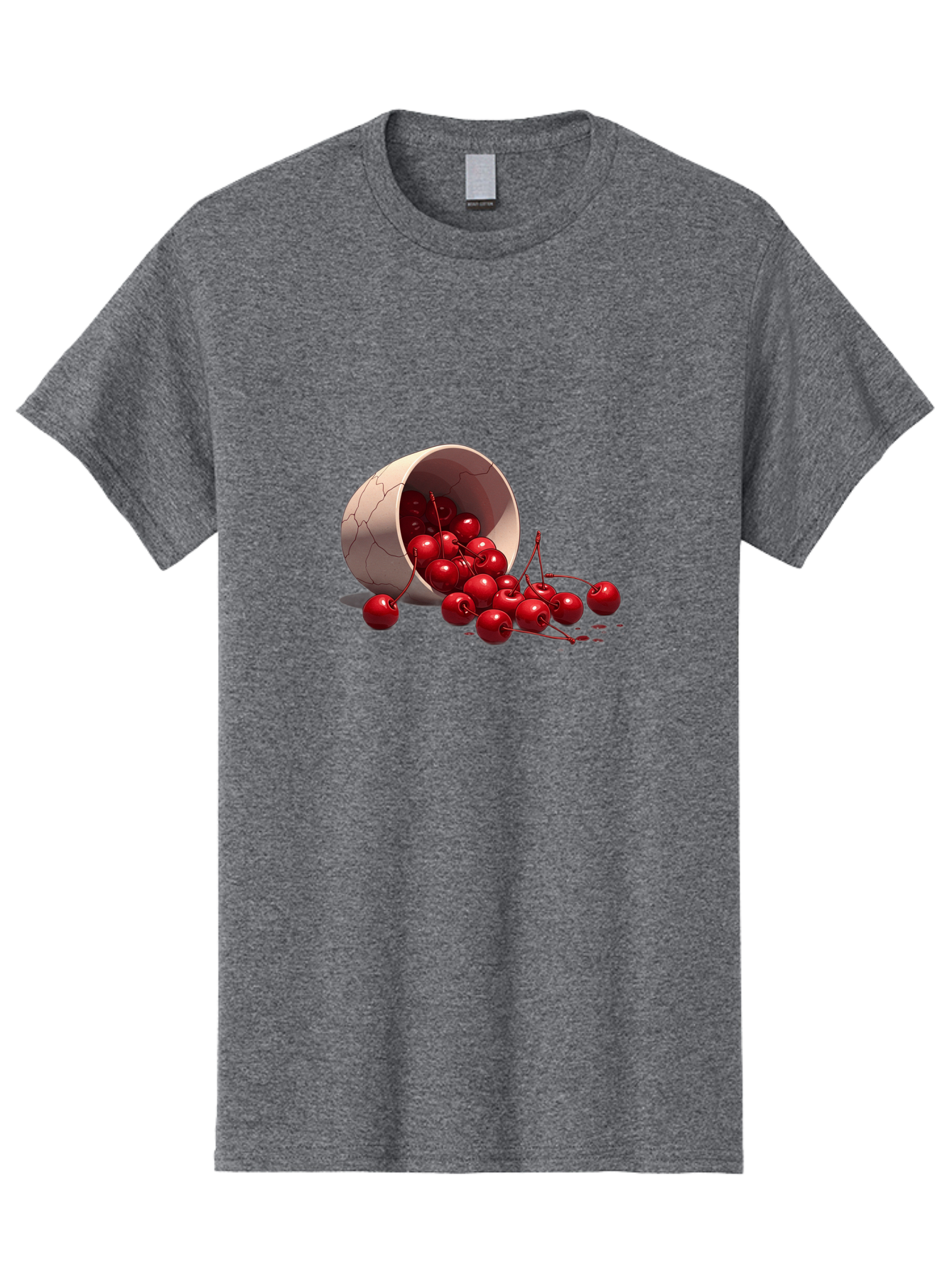 Overturned-Cup-Of-Cherries Men'S Graphic Tee, 100% Cotton, Comfortable Casual Summer Wear, Machine Washable, Vintage Camera, Old Camera, Antique Camera, Black Camera, Classic Photography, Photography Equipment, Nostalgic Device, Film Camera, Baj139