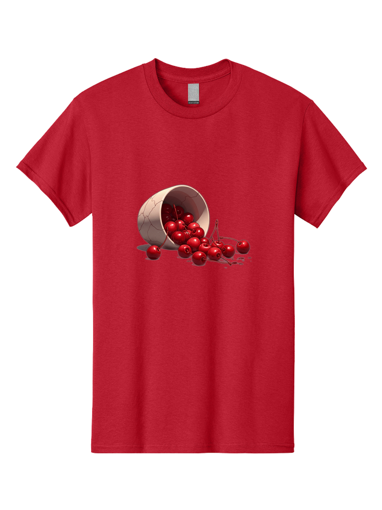 Overturned-Cup-Of-Cherries Men'S Graphic Tee, 100% Cotton, Comfortable Casual Summer Wear, Machine Washable, Vintage Camera, Old Camera, Antique Camera, Black Camera, Classic Photography, Photography Equipment, Nostalgic Device, Film Camera, Baj139