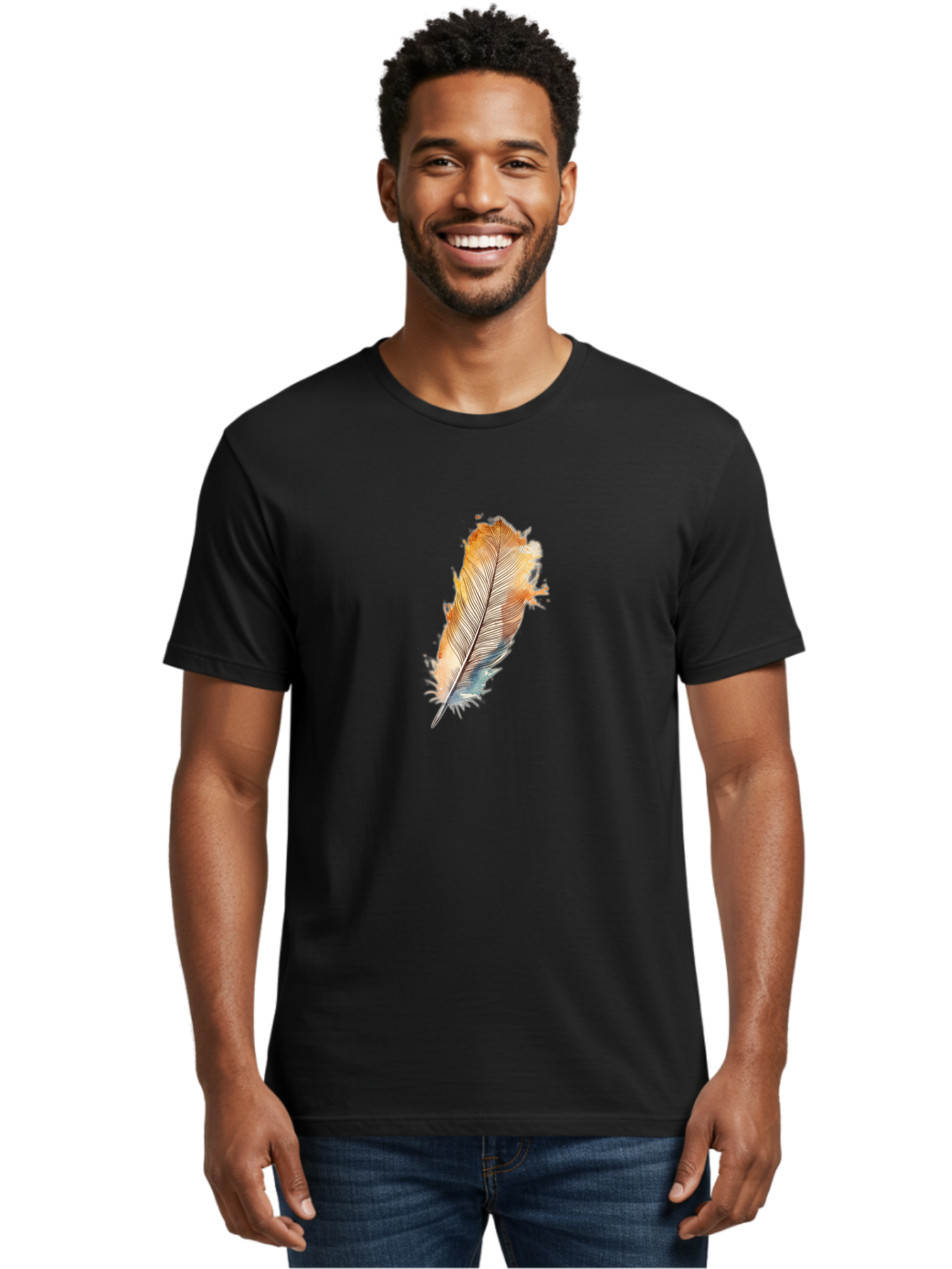 Painted-Feather Men'S Graphic Tee, 100% Cotton, Comfortable Casual Summer Wear, Machine Washable, Vintage Camera, Old Camera, Antique Camera, Black Camera, Classic Photography, Photography Equipment, Nostalgic Device, Film Camera, Camera Art Baj140