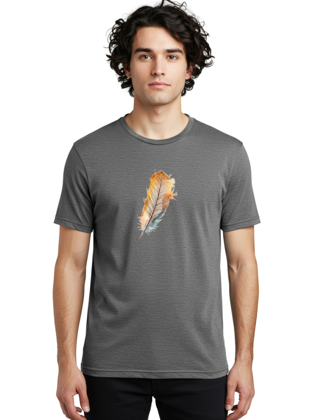 Painted-Feather Men'S Graphic Tee, 100% Cotton, Comfortable Casual Summer Wear, Machine Washable, Vintage Camera, Old Camera, Antique Camera, Black Camera, Classic Photography, Photography Equipment, Nostalgic Device, Film Camera, Camera Art Baj140
