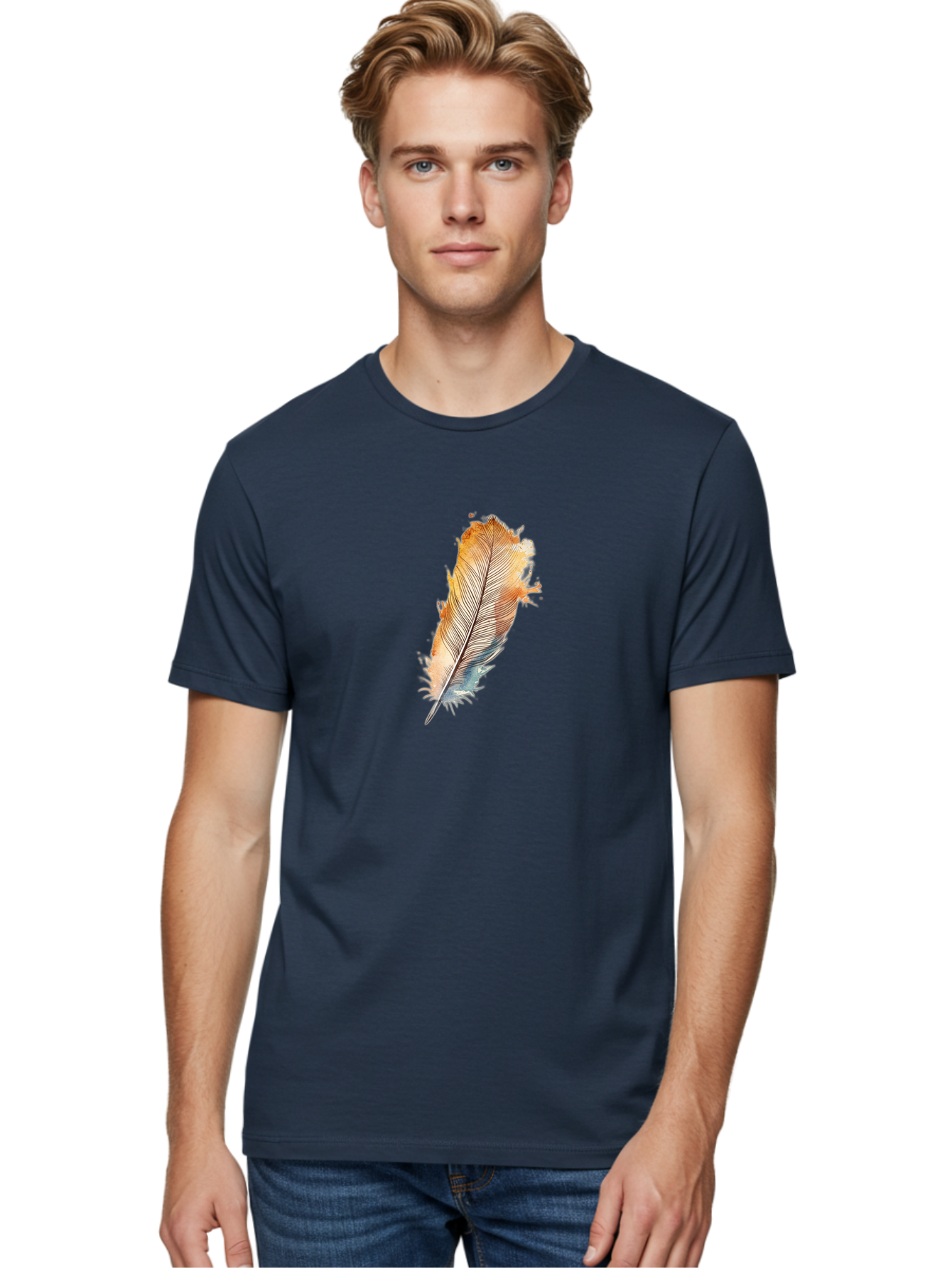 Painted-Feather Men'S Graphic Tee, 100% Cotton, Comfortable Casual Summer Wear, Machine Washable, Vintage Camera, Old Camera, Antique Camera, Black Camera, Classic Photography, Photography Equipment, Nostalgic Device, Film Camera, Camera Art Baj140