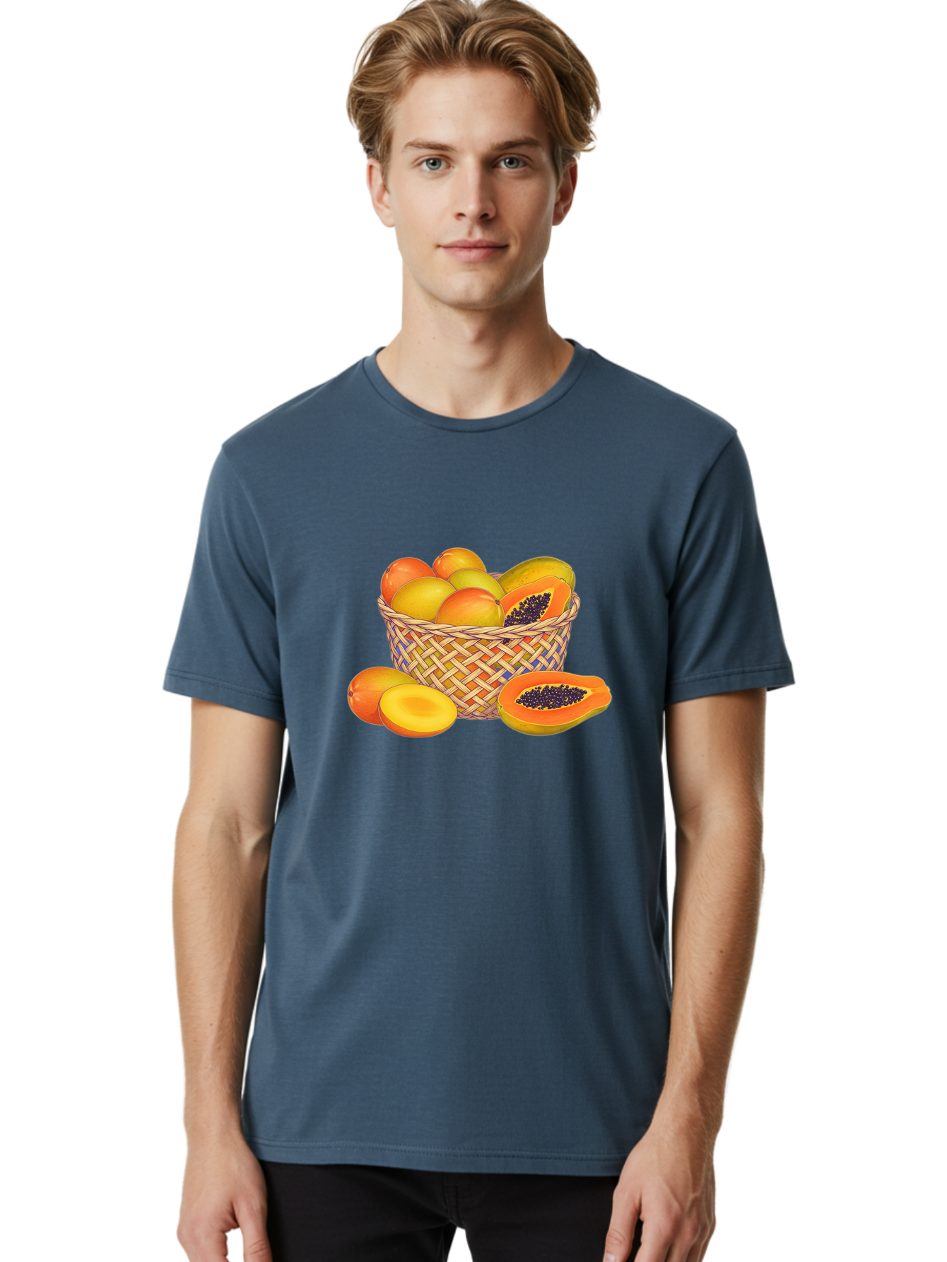 Papaya-Basket Men'S Graphic Tee, 100% Cotton, Comfortable Casual Summer Wear, Machine Washable, Vintage Camera, Old Camera, Antique Camera, Black Camera, Classic Photography, Photography Equipment, Nostalgic Device, Film Camera, Camera Art Baj143