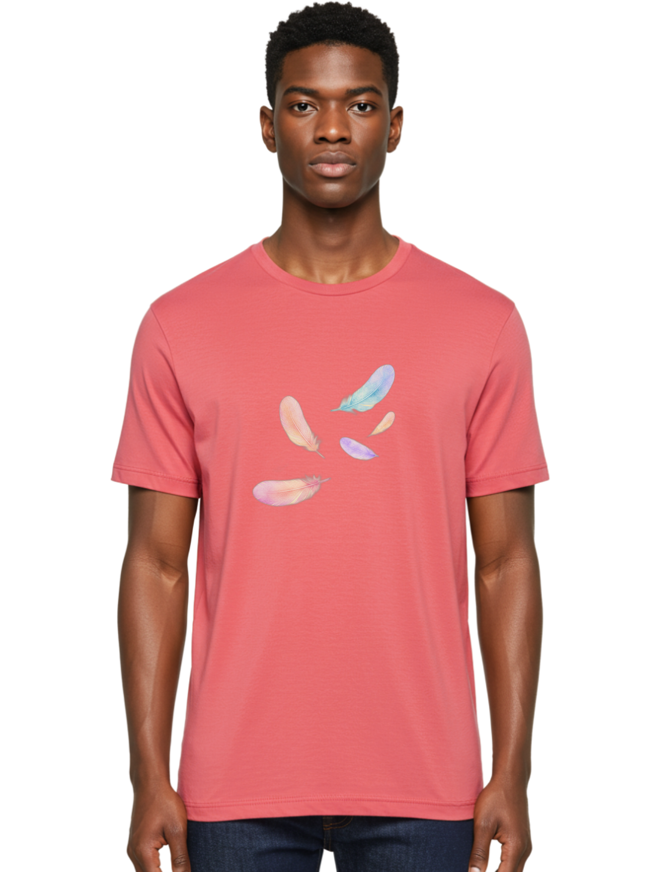 Pastel-Feathers Men'S Graphic Tee, 100% Cotton, Comfortable Casual Summer Wear, Machine Washable, Vintage Camera, Old Camera, Antique Camera, Black Camera, Classic Photography, Photography Equipment, Nostalgic Device, Film Camera, Camera Art Baj145