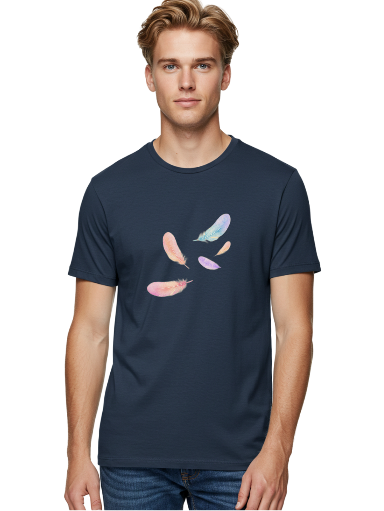 Pastel-Feathers Men'S Graphic Tee, 100% Cotton, Comfortable Casual Summer Wear, Machine Washable, Vintage Camera, Old Camera, Antique Camera, Black Camera, Classic Photography, Photography Equipment, Nostalgic Device, Film Camera, Camera Art Baj145