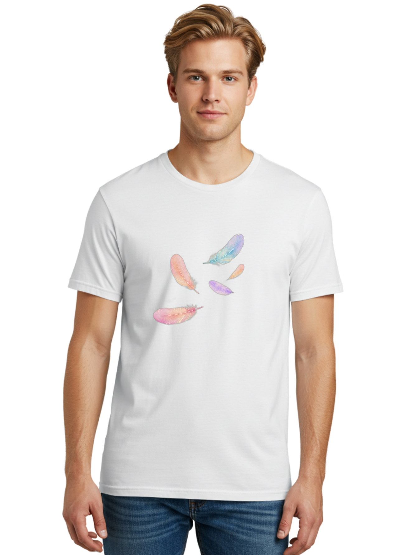 Pastel-Feathers Men'S Graphic Tee, 100% Cotton, Comfortable Casual Summer Wear, Machine Washable, Vintage Camera, Old Camera, Antique Camera, Black Camera, Classic Photography, Photography Equipment, Nostalgic Device, Film Camera, Camera Art Baj145