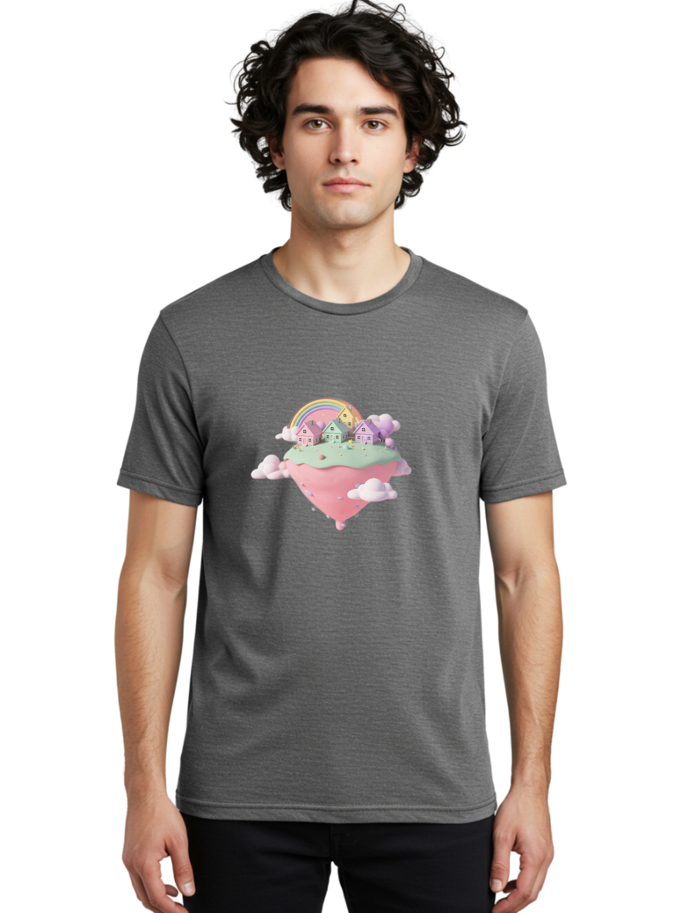 Pastel-Rainbow-Houses Men'S Graphic Tee, 100% Cotton, Comfortable Casual Summer Wear, Machine Washable, Vintage Camera, Old Camera, Antique Camera, Black Camera, Classic Photography, Photography Equipment, Nostalgic Device, Film Camera, Baj146