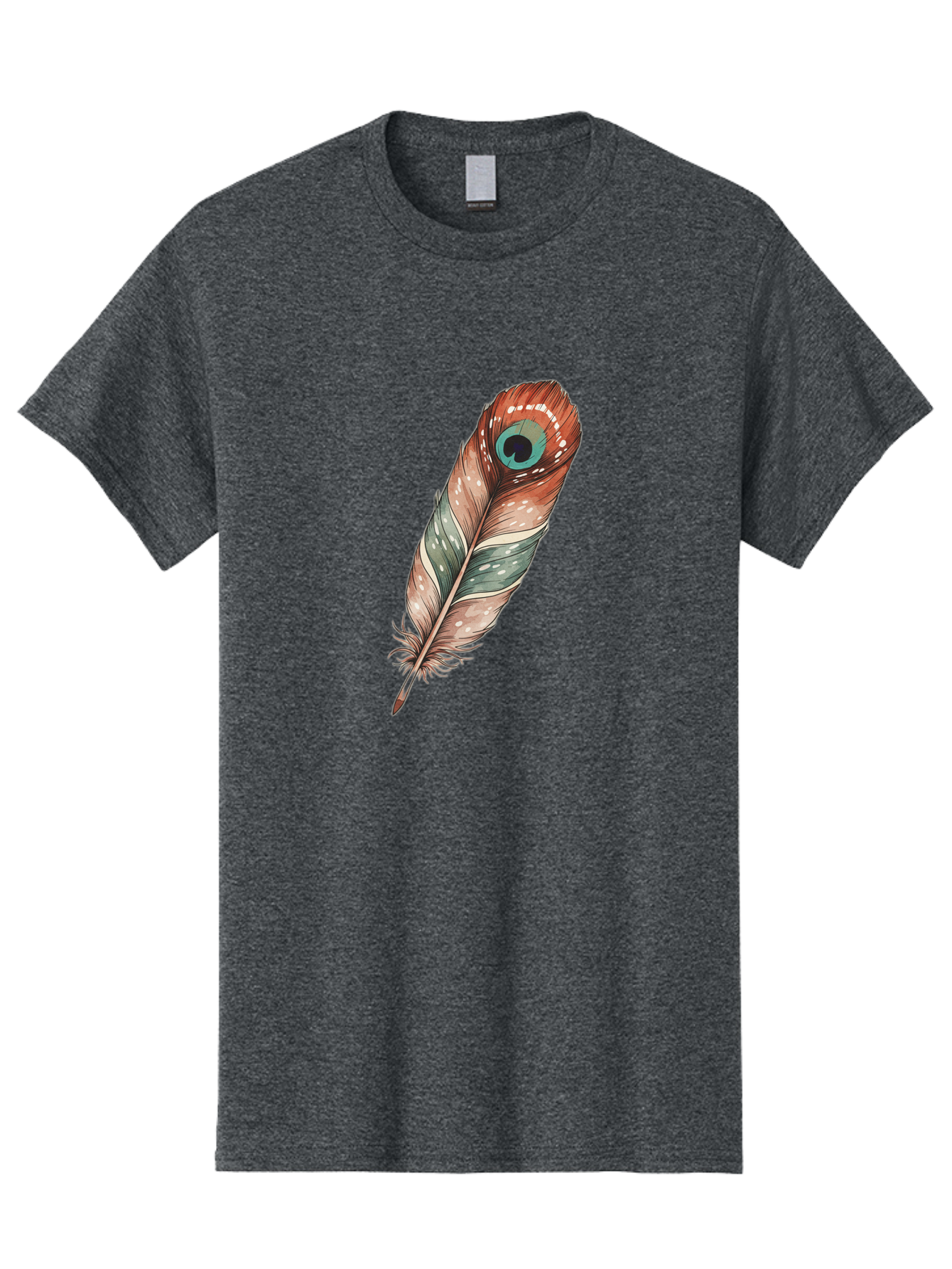 Peacock-Feather-1 Men'S Graphic Tee, 100% Cotton, Comfortable Casual Summer Wear, Machine Washable, Vintage Camera, Old Camera, Antique Camera, Black Camera, Classic Photography, Photography Equipment, Nostalgic Device, Film Camera, Camera Art Baj148
