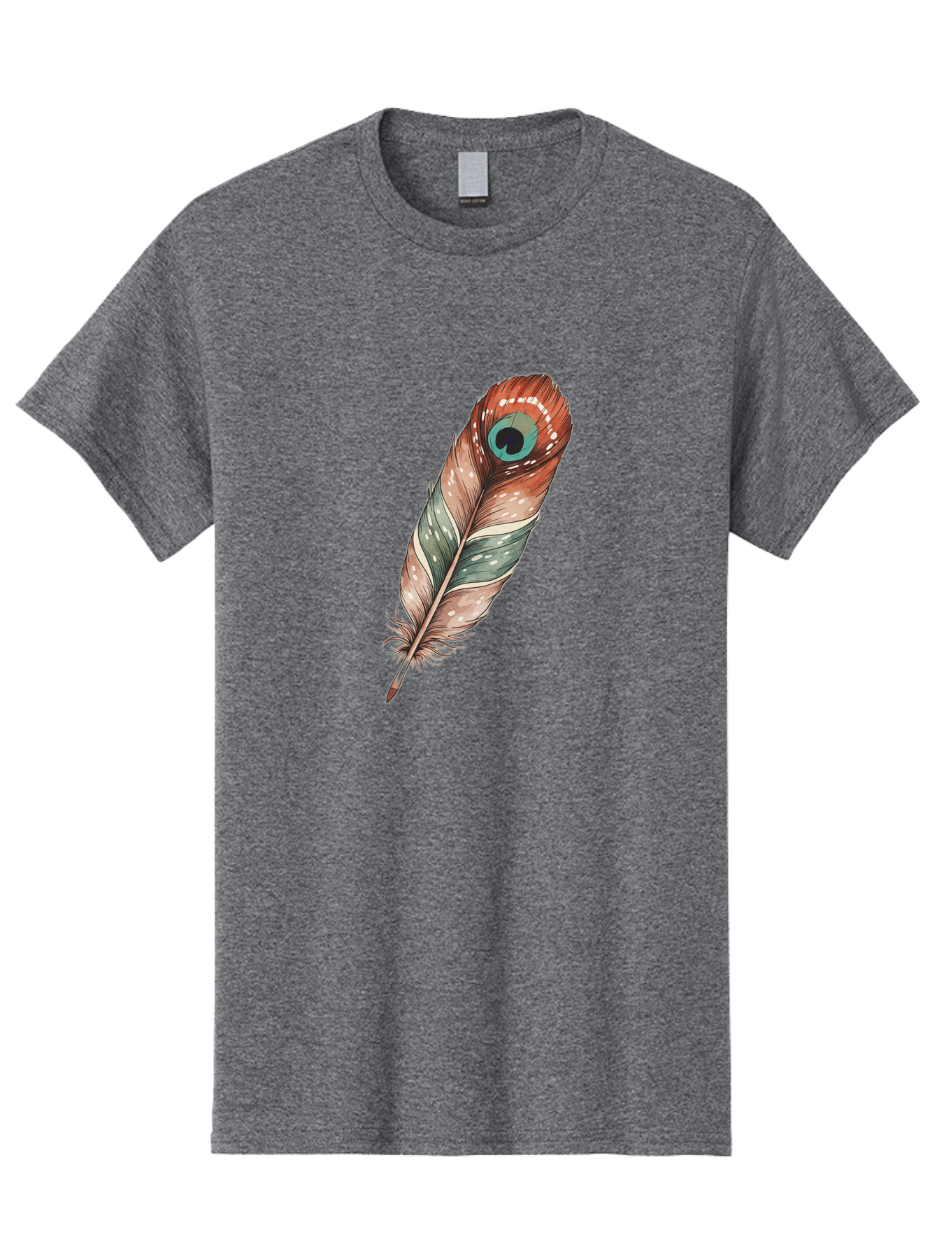 Peacock-Feather-1 Men'S Graphic Tee, 100% Cotton, Comfortable Casual Summer Wear, Machine Washable, Vintage Camera, Old Camera, Antique Camera, Black Camera, Classic Photography, Photography Equipment, Nostalgic Device, Film Camera, Camera Art Baj148
