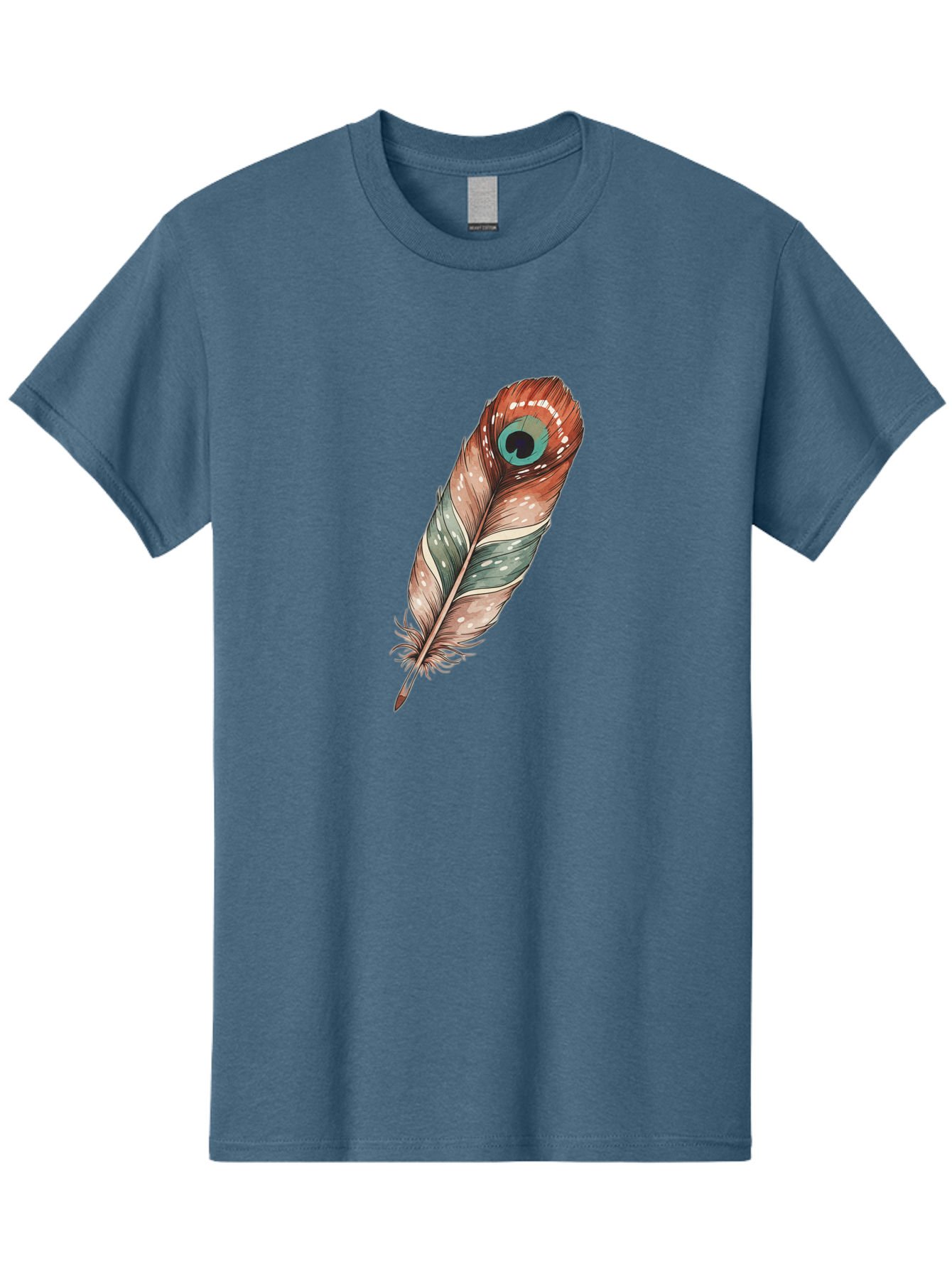 Peacock-Feather-1 Men'S Graphic Tee, 100% Cotton, Comfortable Casual Summer Wear, Machine Washable, Vintage Camera, Old Camera, Antique Camera, Black Camera, Classic Photography, Photography Equipment, Nostalgic Device, Film Camera, Camera Art Baj148