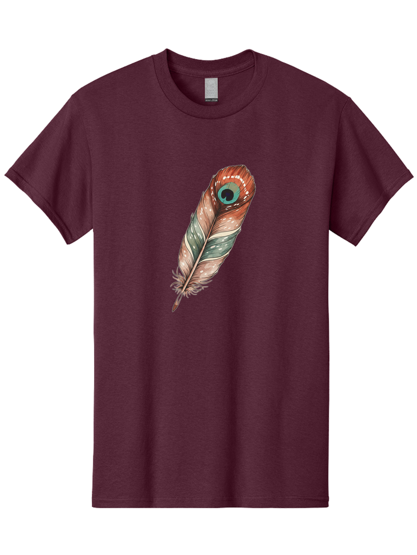 Peacock-Feather-1 Men'S Graphic Tee, 100% Cotton, Comfortable Casual Summer Wear, Machine Washable, Vintage Camera, Old Camera, Antique Camera, Black Camera, Classic Photography, Photography Equipment, Nostalgic Device, Film Camera, Camera Art Baj148