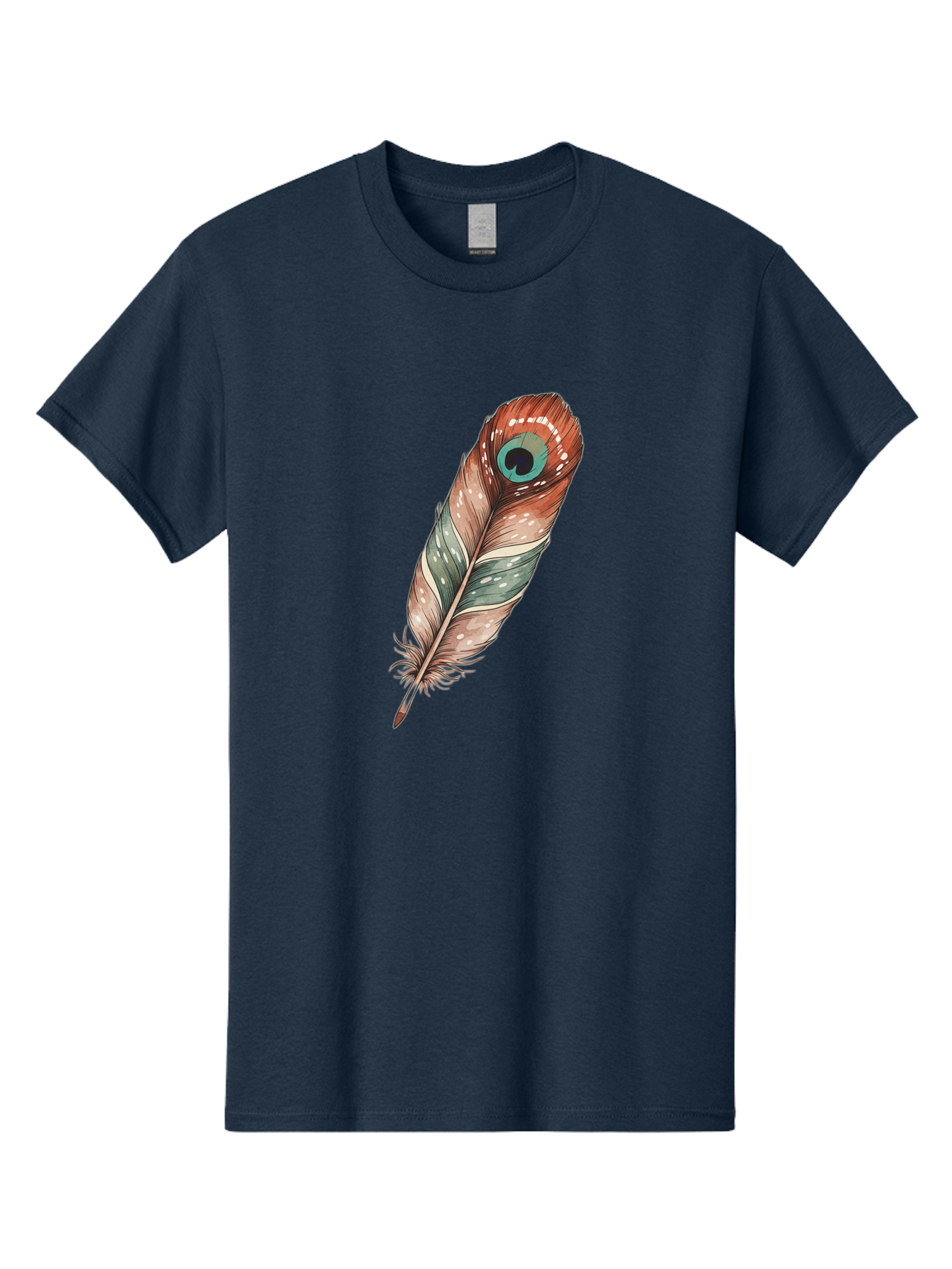 Peacock-Feather-1 Men'S Graphic Tee, 100% Cotton, Comfortable Casual Summer Wear, Machine Washable, Vintage Camera, Old Camera, Antique Camera, Black Camera, Classic Photography, Photography Equipment, Nostalgic Device, Film Camera, Camera Art Baj148