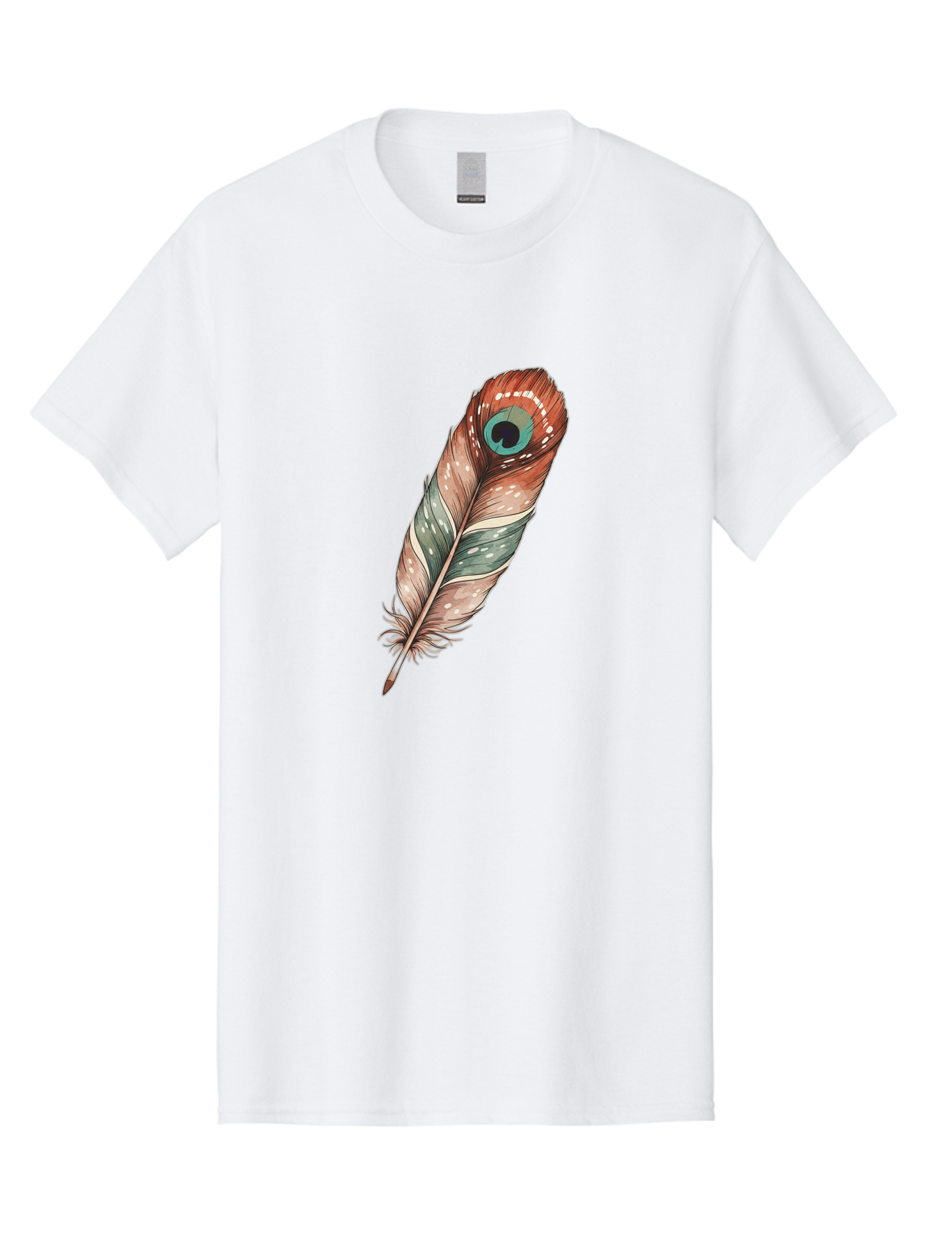 Peacock-Feather-1 Men'S Graphic Tee, 100% Cotton, Comfortable Casual Summer Wear, Machine Washable, Vintage Camera, Old Camera, Antique Camera, Black Camera, Classic Photography, Photography Equipment, Nostalgic Device, Film Camera, Camera Art Baj148