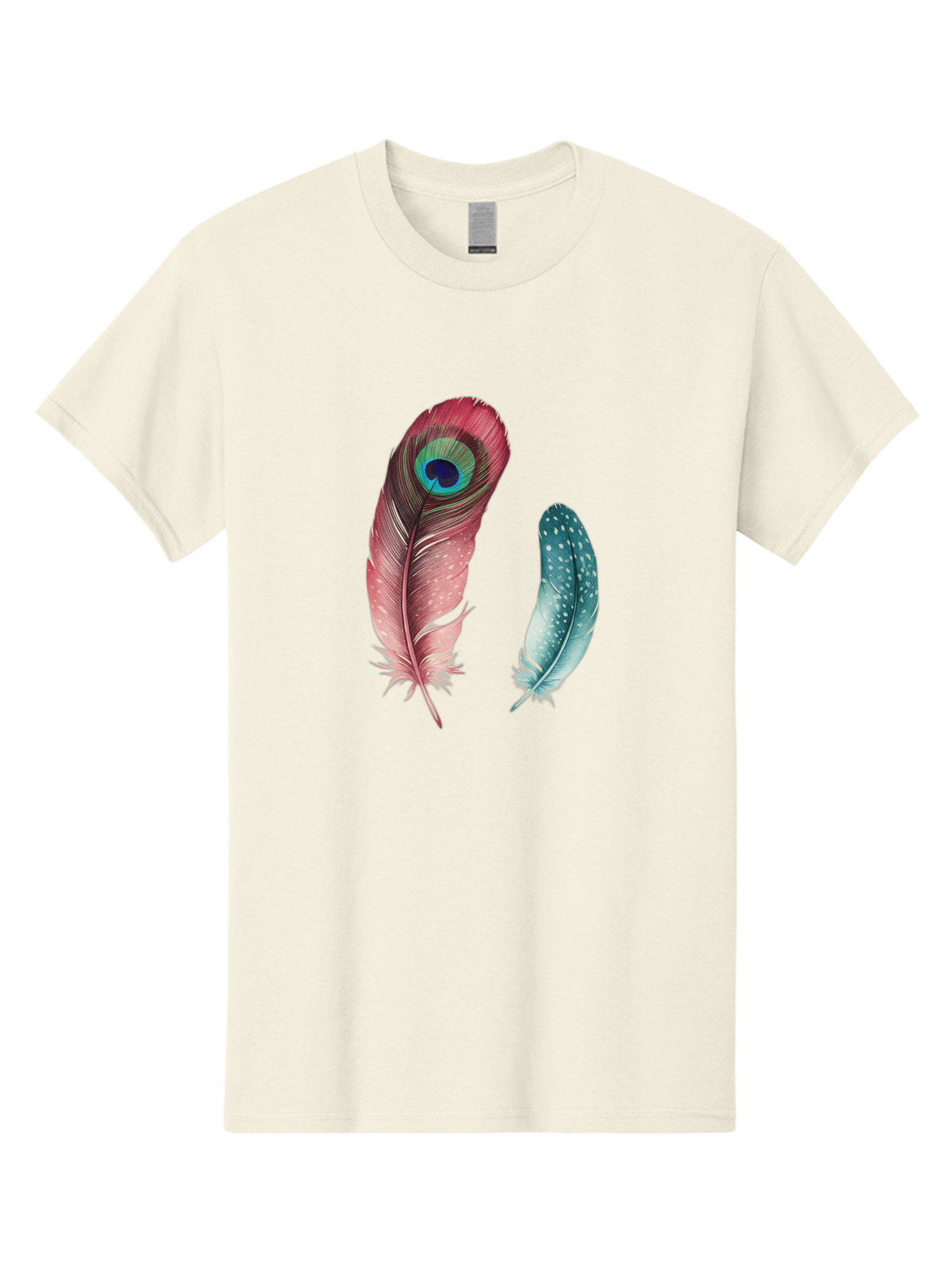Peacock-Feather-And-Blue-Feather Men'S Graphic Tee, 100% Cotton, Comfortable Casual Summer Wear, Machine Washable, Vintage Camera, Old Camera, Antique Camera, Black Camera, Classic Photography, Photography Equipment, Nostalgic Device, Baj149