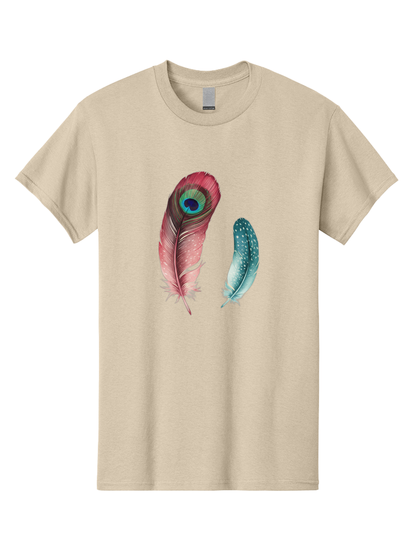 Peacock-Feather-And-Blue-Feather Men'S Graphic Tee, 100% Cotton, Comfortable Casual Summer Wear, Machine Washable, Vintage Camera, Old Camera, Antique Camera, Black Camera, Classic Photography, Photography Equipment, Nostalgic Device, Baj149