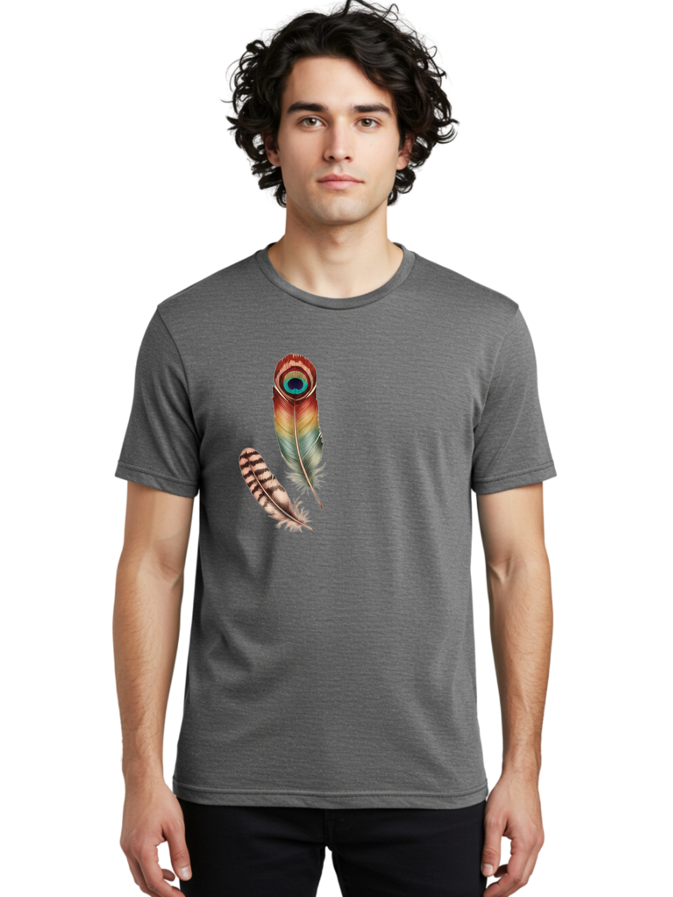 Peacock-Feather Men'S Graphic Tee, 100% Cotton, Comfortable Casual Summer Wear, Machine Washable, Vintage Camera, Old Camera, Antique Camera, Black Camera, Classic Photography, Photography Equipment, Nostalgic Device, Film Camera, Camera Art Baj150