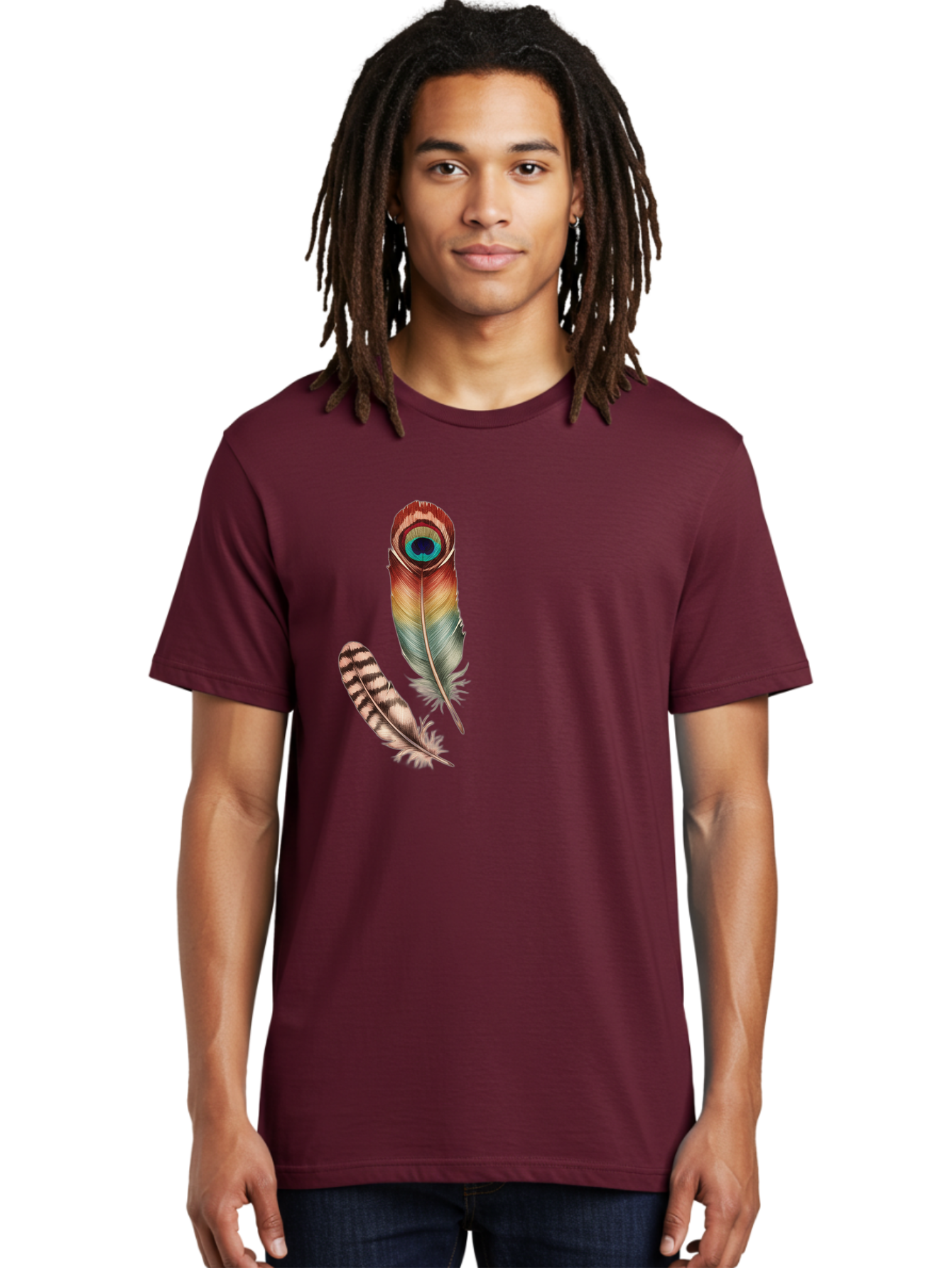 Peacock-Feather Men'S Graphic Tee, 100% Cotton, Comfortable Casual Summer Wear, Machine Washable, Vintage Camera, Old Camera, Antique Camera, Black Camera, Classic Photography, Photography Equipment, Nostalgic Device, Film Camera, Camera Art Baj150