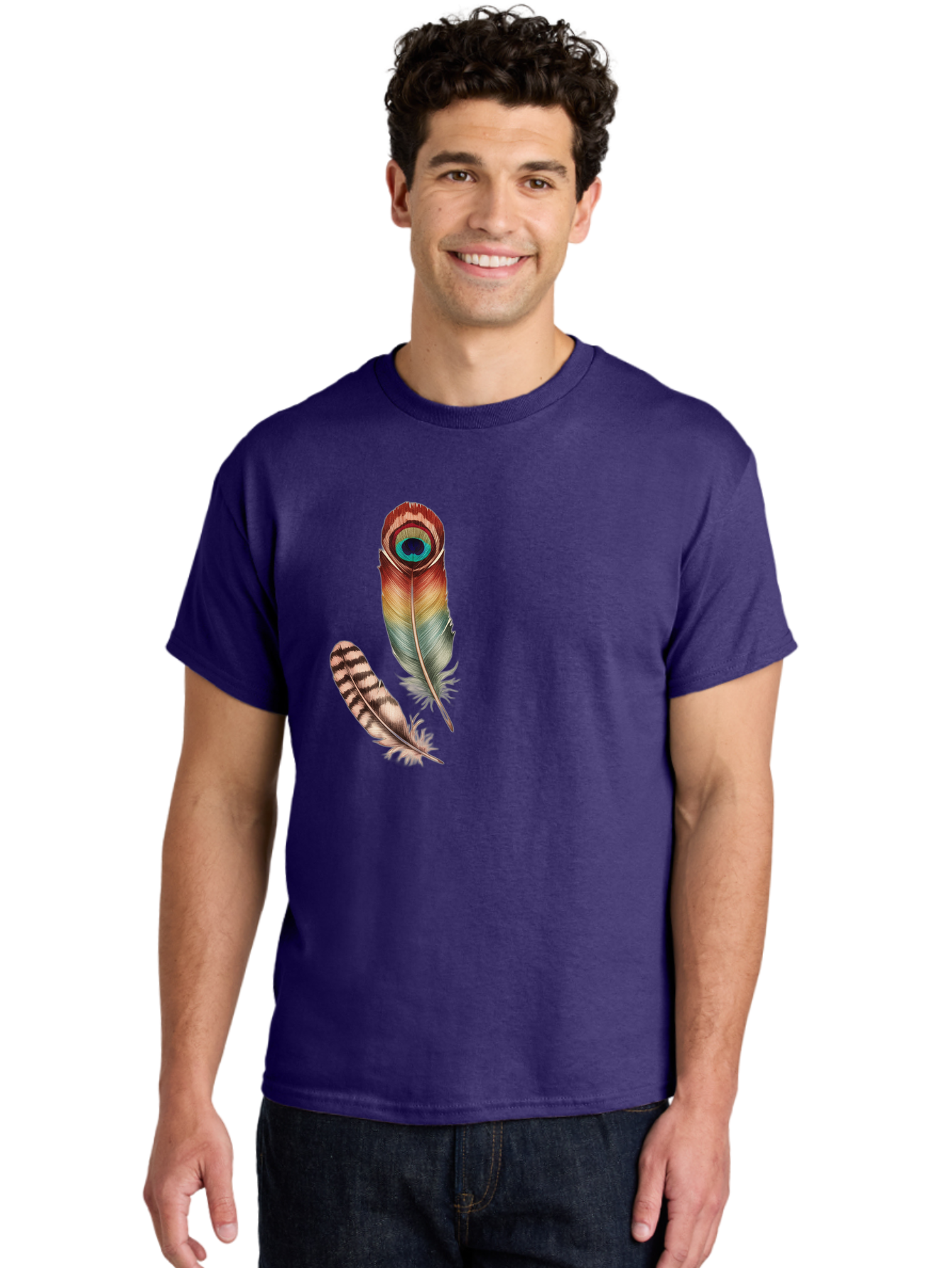 Peacock-Feather Men'S Graphic Tee, 100% Cotton, Comfortable Casual Summer Wear, Machine Washable, Vintage Camera, Old Camera, Antique Camera, Black Camera, Classic Photography, Photography Equipment, Nostalgic Device, Film Camera, Camera Art Baj150