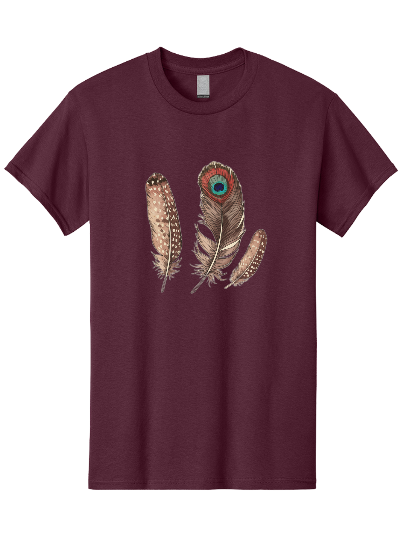 Peacock-Feathers-1 Men'S Graphic Tee, 100% Cotton, Comfortable Casual Summer Wear, Machine Washable, Vintage Camera, Old Camera, Antique Camera, Black Camera, Classic Photography, Photography Equipment, Nostalgic Device, Film Camera, Baj151