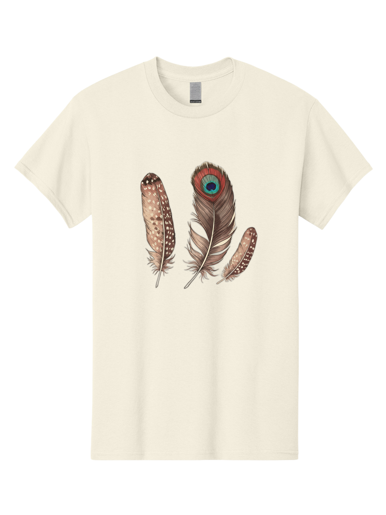 Peacock-Feathers-1 Men'S Graphic Tee, 100% Cotton, Comfortable Casual Summer Wear, Machine Washable, Vintage Camera, Old Camera, Antique Camera, Black Camera, Classic Photography, Photography Equipment, Nostalgic Device, Film Camera, Baj151