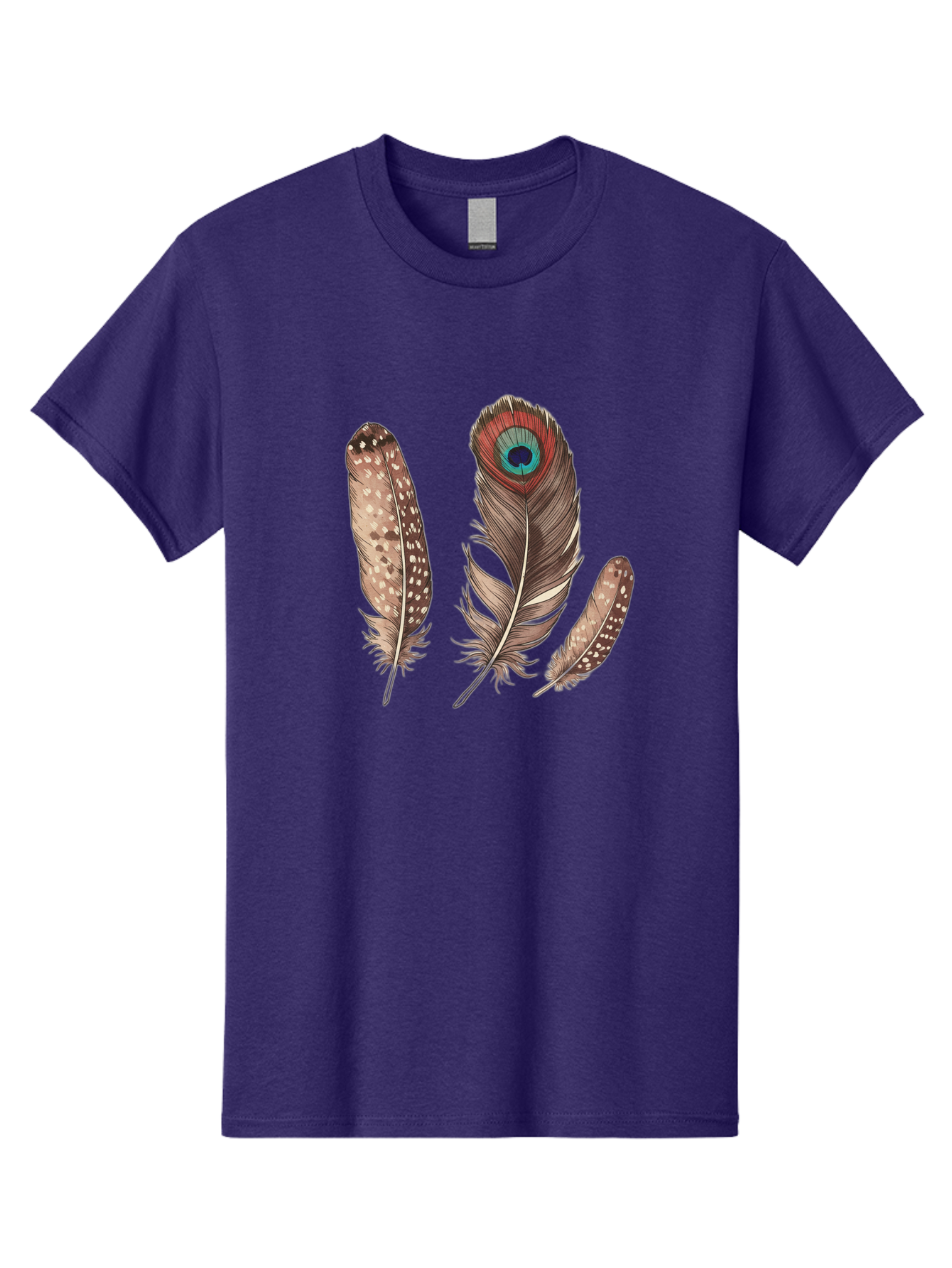 Peacock-Feathers-1 Men'S Graphic Tee, 100% Cotton, Comfortable Casual Summer Wear, Machine Washable, Vintage Camera, Old Camera, Antique Camera, Black Camera, Classic Photography, Photography Equipment, Nostalgic Device, Film Camera, Baj151