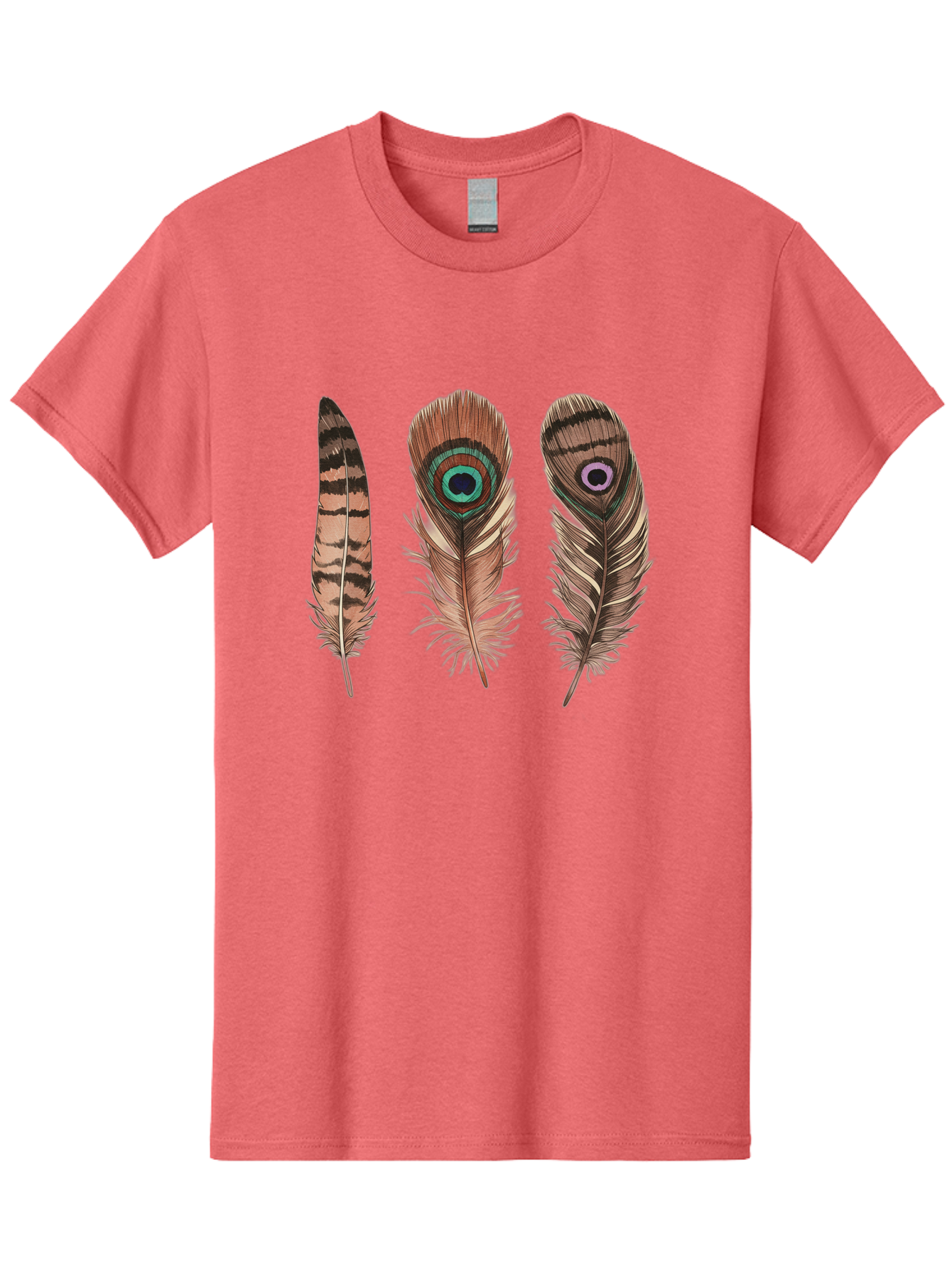 Peacock-Feathers-3 Men'S Graphic Tee, 100% Cotton, Comfortable Casual Summer Wear, Machine Washable, Vintage Camera, Old Camera, Antique Camera, Black Camera, Classic Photography, Photography Equipment, Nostalgic Device, Film Camera, Baj153