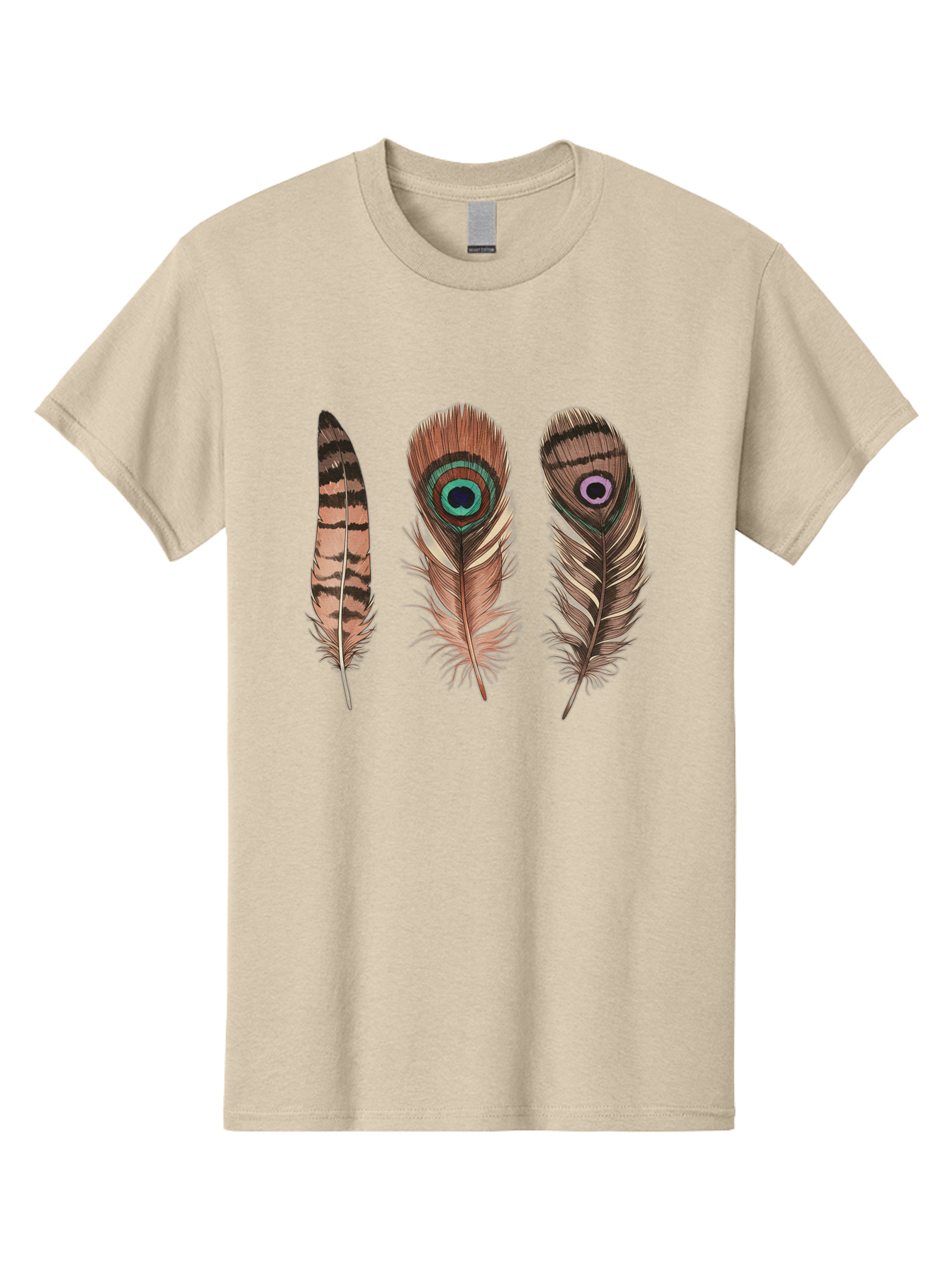 Peacock-Feathers-3 Men'S Graphic Tee, 100% Cotton, Comfortable Casual Summer Wear, Machine Washable, Vintage Camera, Old Camera, Antique Camera, Black Camera, Classic Photography, Photography Equipment, Nostalgic Device, Film Camera, Baj153