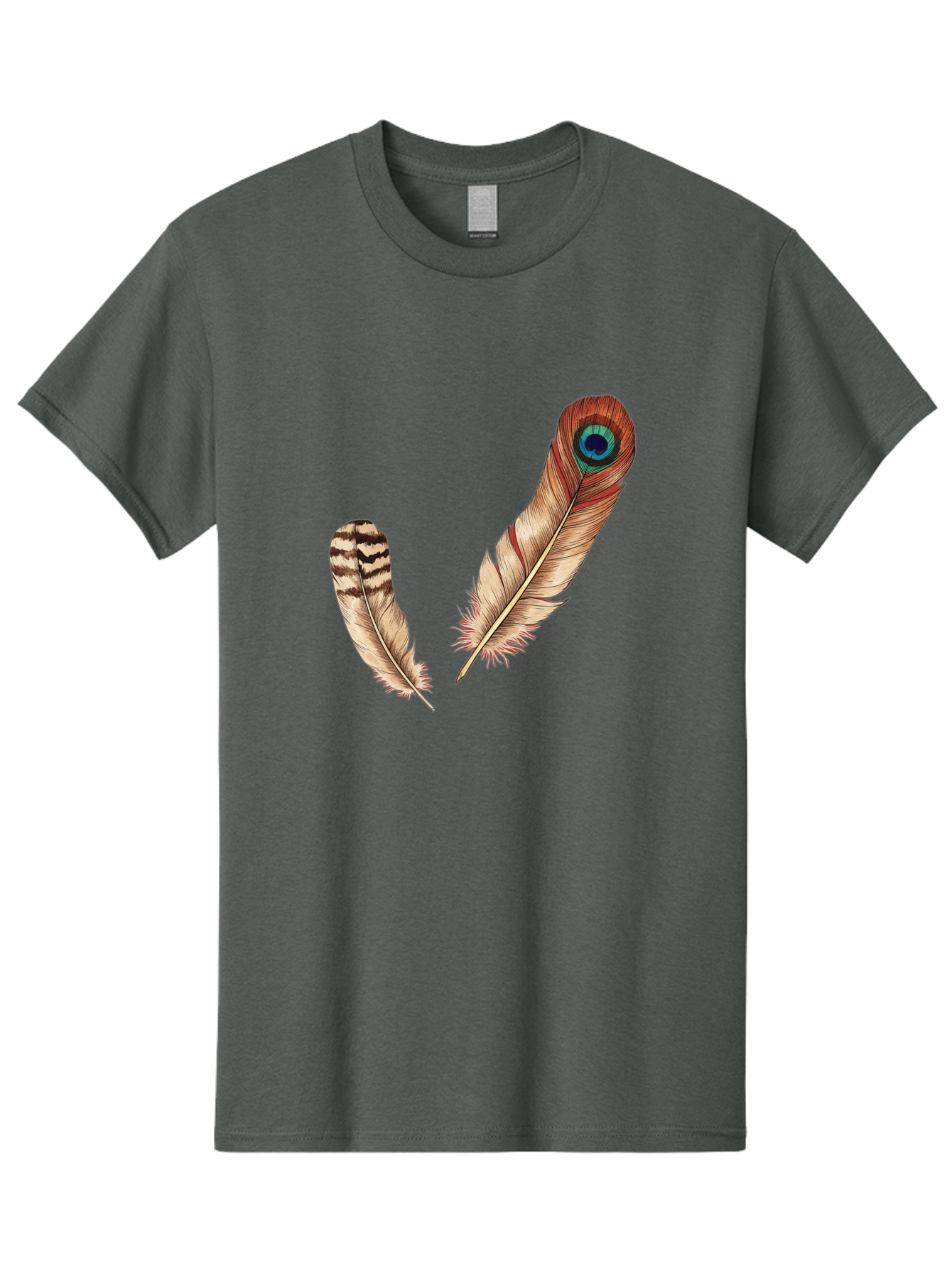 Peacock-Feathers-4 Men'S Graphic Tee, 100% Cotton, Comfortable Casual Summer Wear, Machine Washable, Vintage Camera, Old Camera, Antique Camera, Black Camera, Classic Photography, Photography Equipment, Nostalgic Device, Film Camera, Baj154