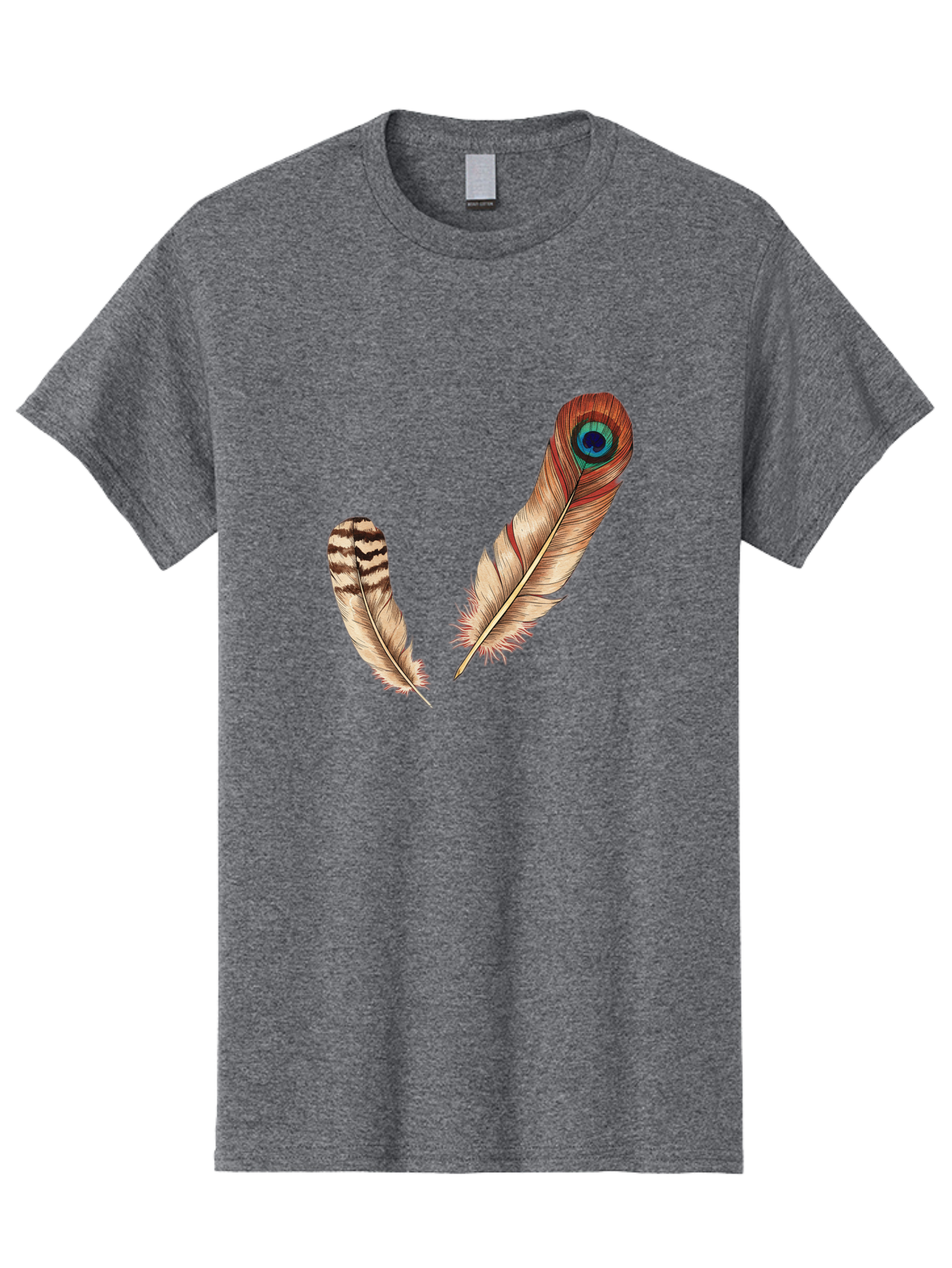 Peacock-Feathers-4 Men'S Graphic Tee, 100% Cotton, Comfortable Casual Summer Wear, Machine Washable, Vintage Camera, Old Camera, Antique Camera, Black Camera, Classic Photography, Photography Equipment, Nostalgic Device, Film Camera, Baj154
