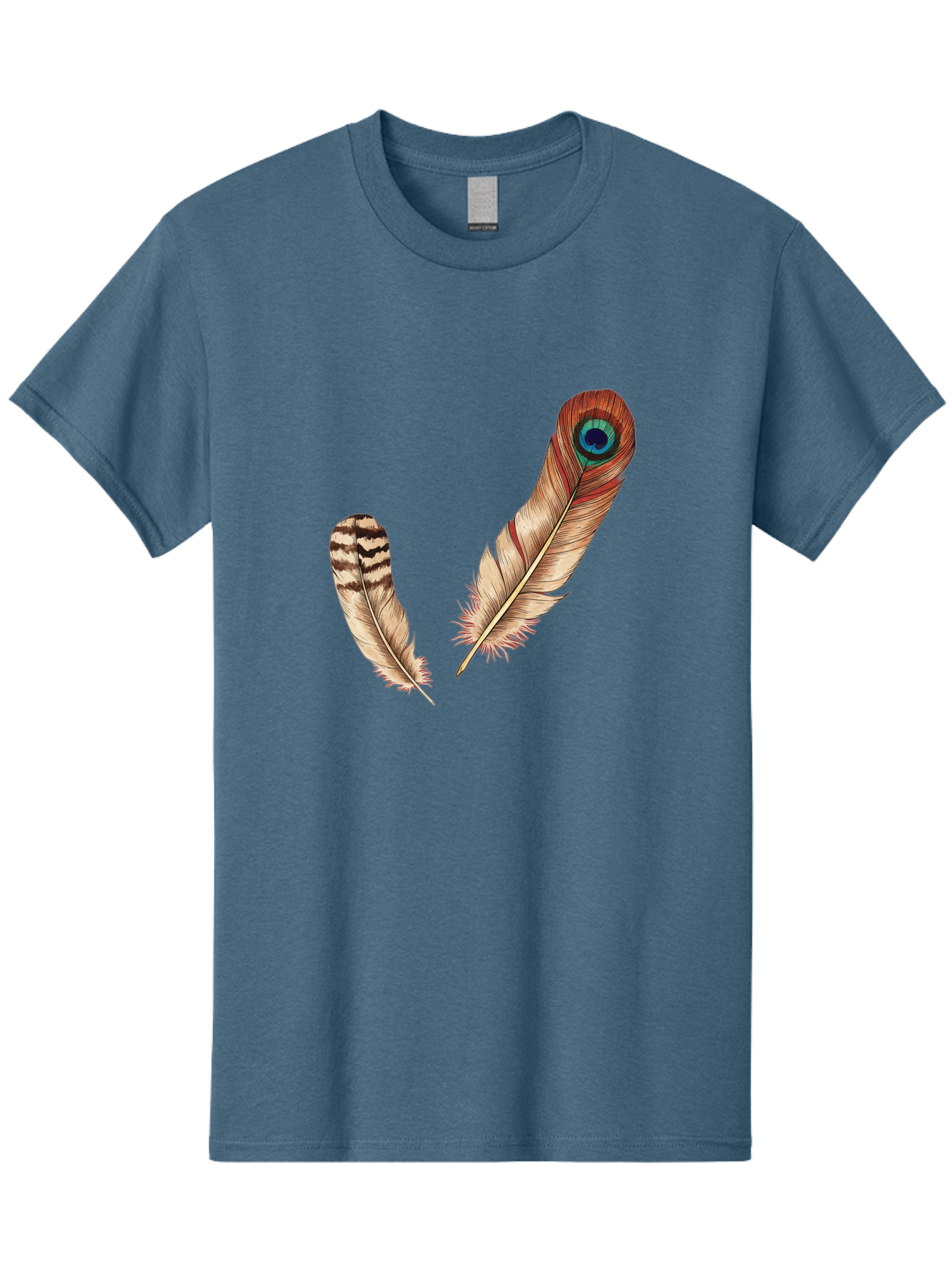 Peacock-Feathers-4 Men'S Graphic Tee, 100% Cotton, Comfortable Casual Summer Wear, Machine Washable, Vintage Camera, Old Camera, Antique Camera, Black Camera, Classic Photography, Photography Equipment, Nostalgic Device, Film Camera, Baj154