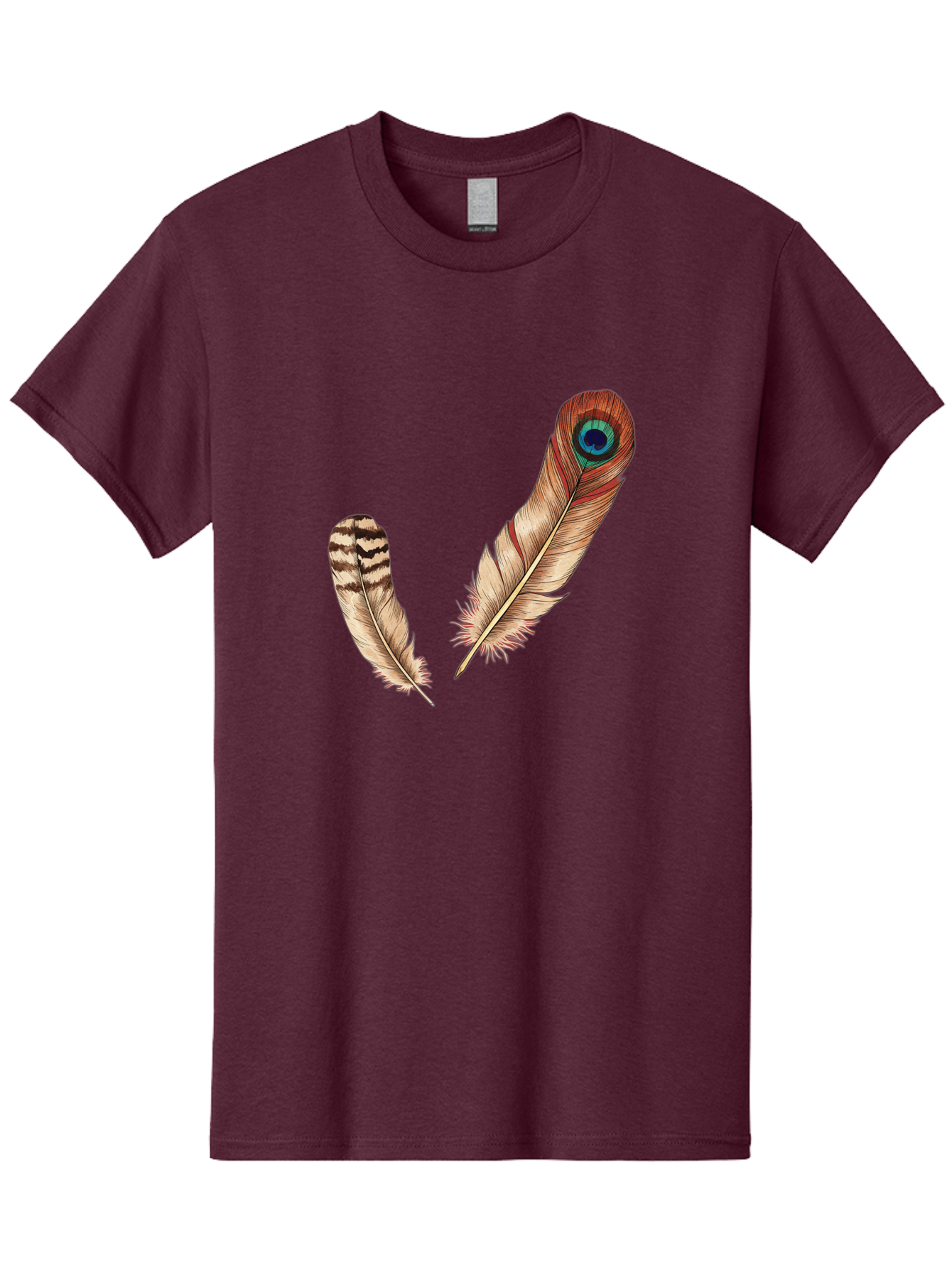 Peacock-Feathers-4 Men'S Graphic Tee, 100% Cotton, Comfortable Casual Summer Wear, Machine Washable, Vintage Camera, Old Camera, Antique Camera, Black Camera, Classic Photography, Photography Equipment, Nostalgic Device, Film Camera, Baj154