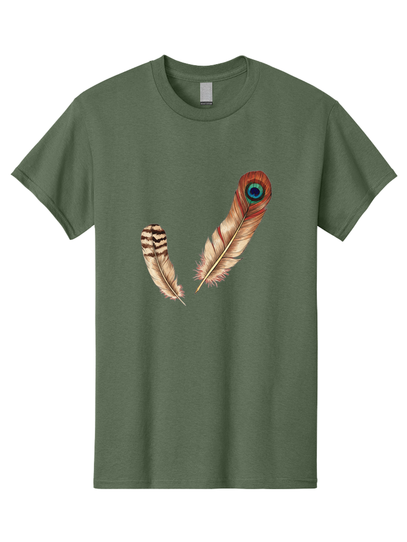 Peacock-Feathers-4 Men'S Graphic Tee, 100% Cotton, Comfortable Casual Summer Wear, Machine Washable, Vintage Camera, Old Camera, Antique Camera, Black Camera, Classic Photography, Photography Equipment, Nostalgic Device, Film Camera, Baj154