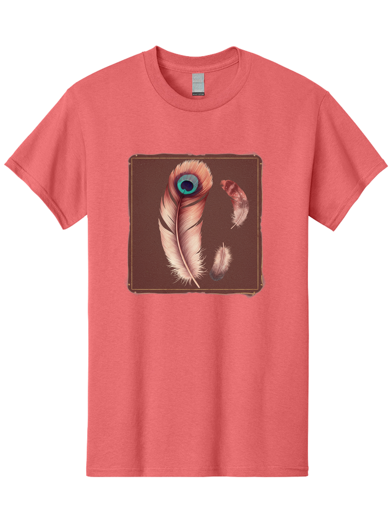 Peacock-Feathers-5 Men'S Graphic Tee, 100% Cotton, Comfortable Casual Summer Wear, Machine Washable, Vintage Camera, Old Camera, Antique Camera, Black Camera, Classic Photography, Photography Equipment, Nostalgic Device, Film Camera, Baj155