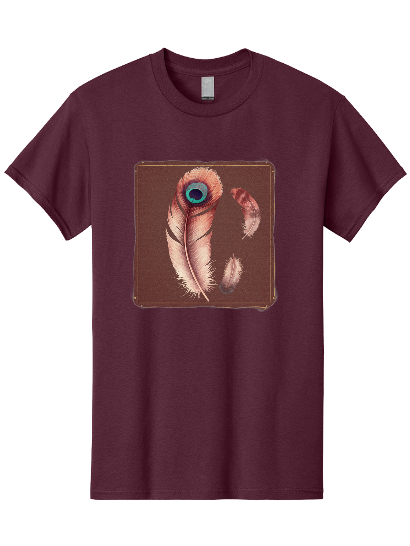 Peacock-Feathers-5 Men'S Graphic Tee, 100% Cotton, Comfortable Casual Summer Wear, Machine Washable, Vintage Camera, Old Camera, Antique Camera, Black Camera, Classic Photography, Photography Equipment, Nostalgic Device, Film Camera, Baj155